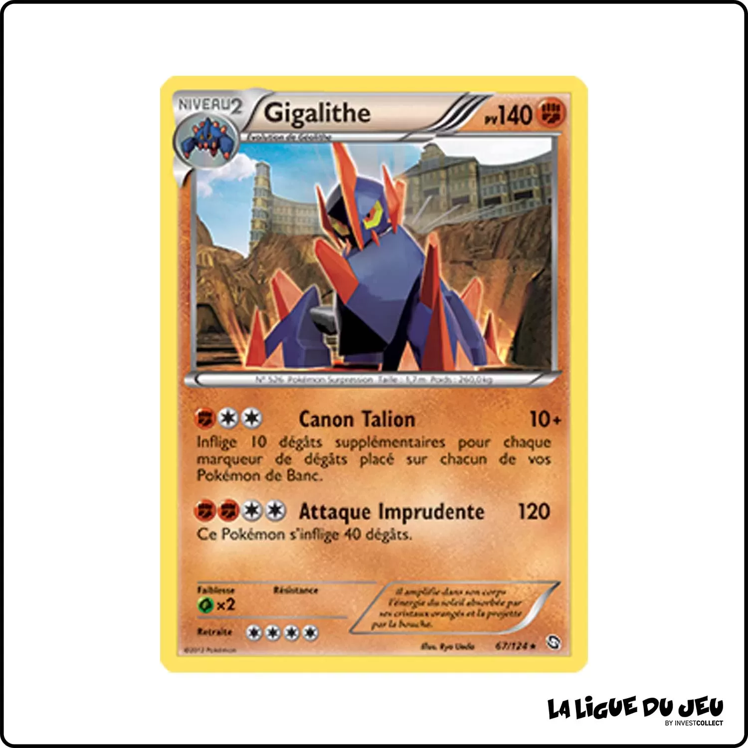 Holo - Pokemon - Dragons Exaltés - Gigalithe 67/124