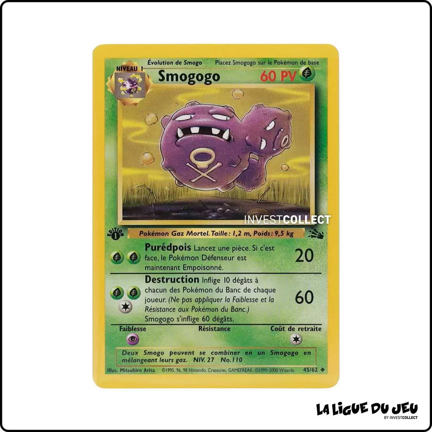 Peu Commune - Pokemon - Fossile - Smogogo 45/62