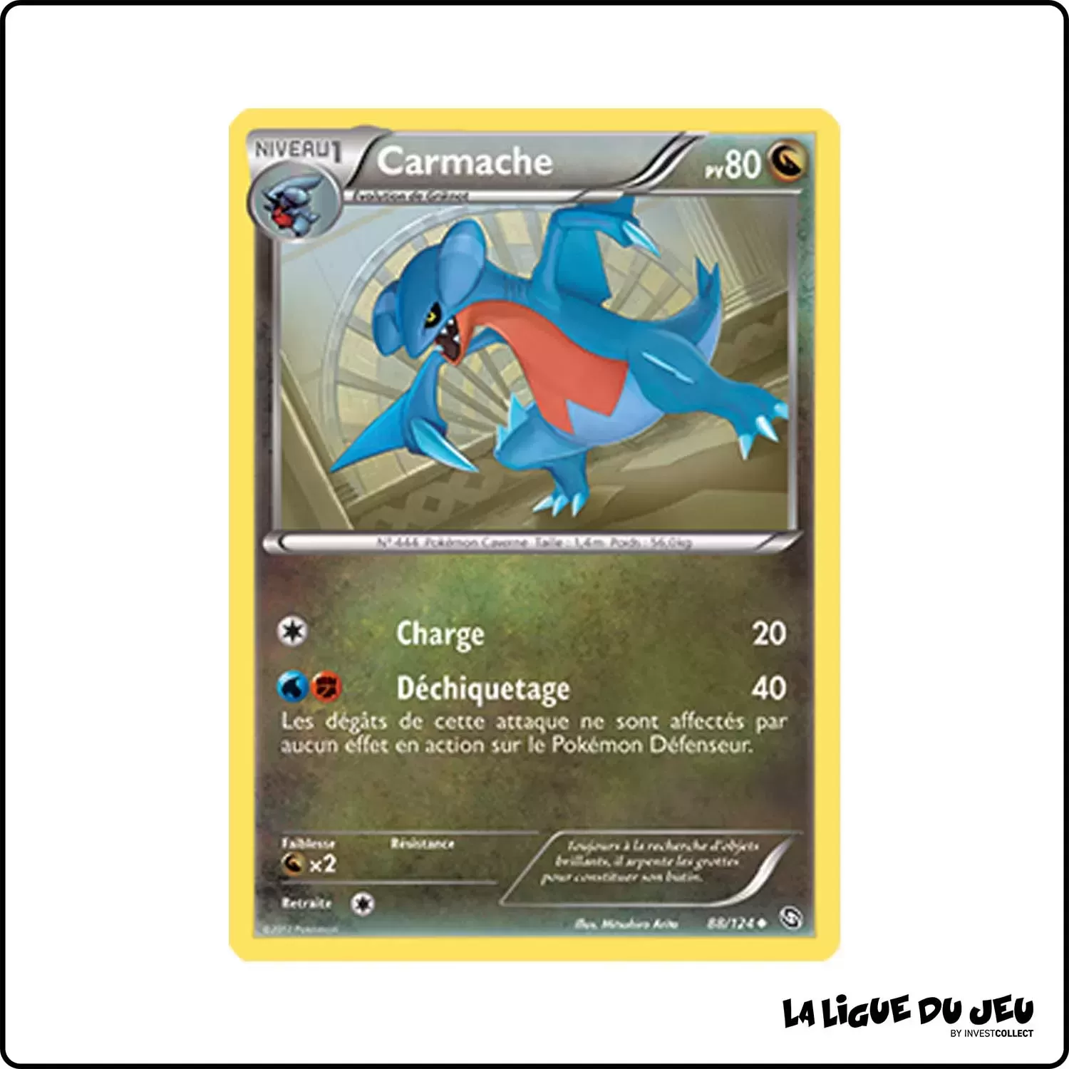 Peu commune - Pokemon - Dragons Exaltés - Carmache 88/124