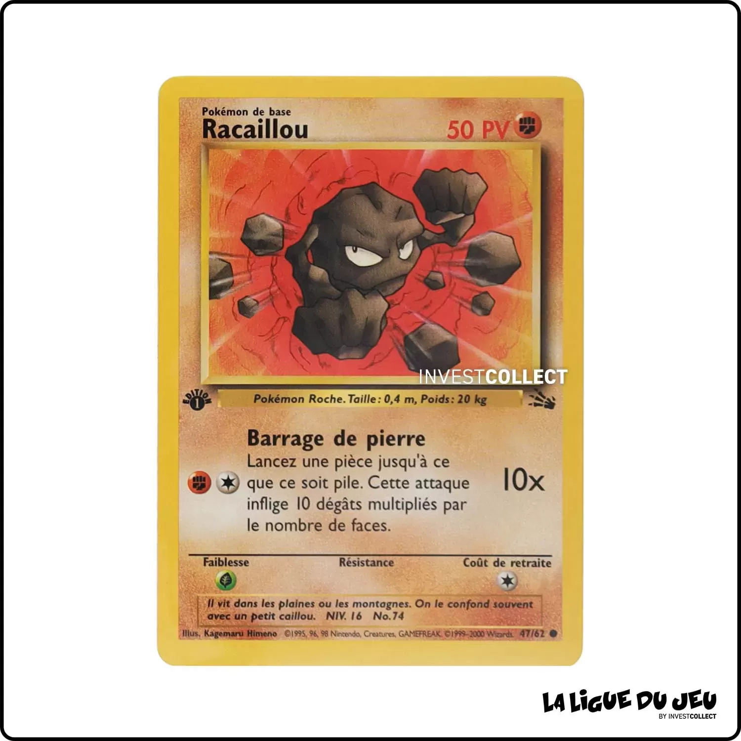 Commune - Pokemon - Fossile - Racaillou 47/62