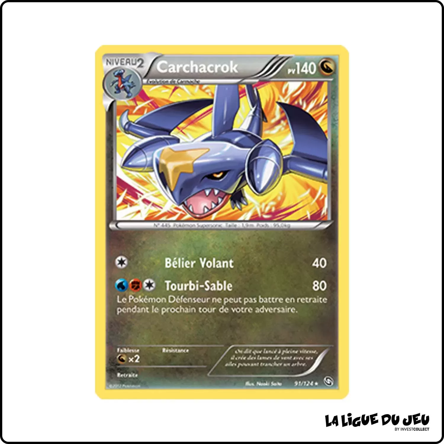 Rare - Pokemon - Dragons Exaltés - Carchacrok 91/124