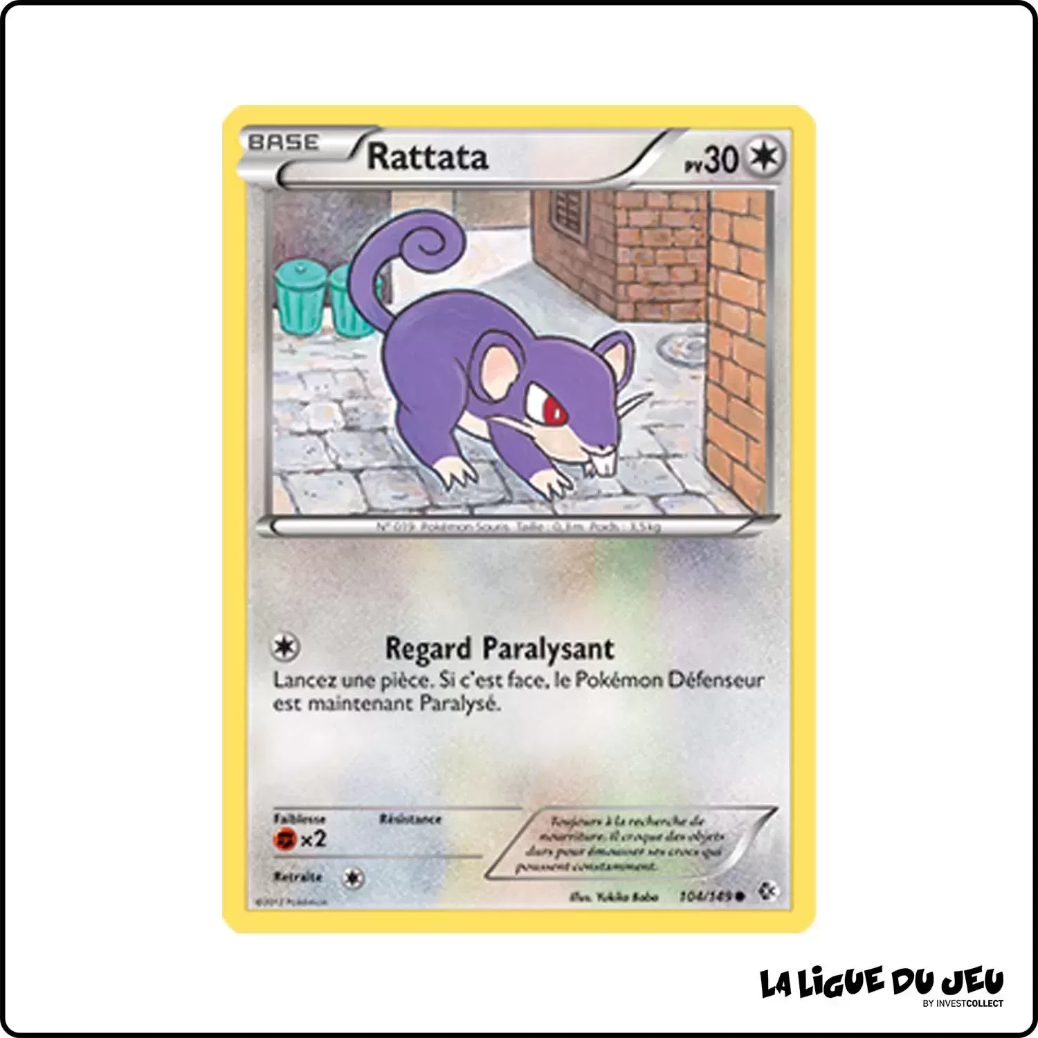 Commune - Pokemon - Frontières Franchies - Rattata 104/149