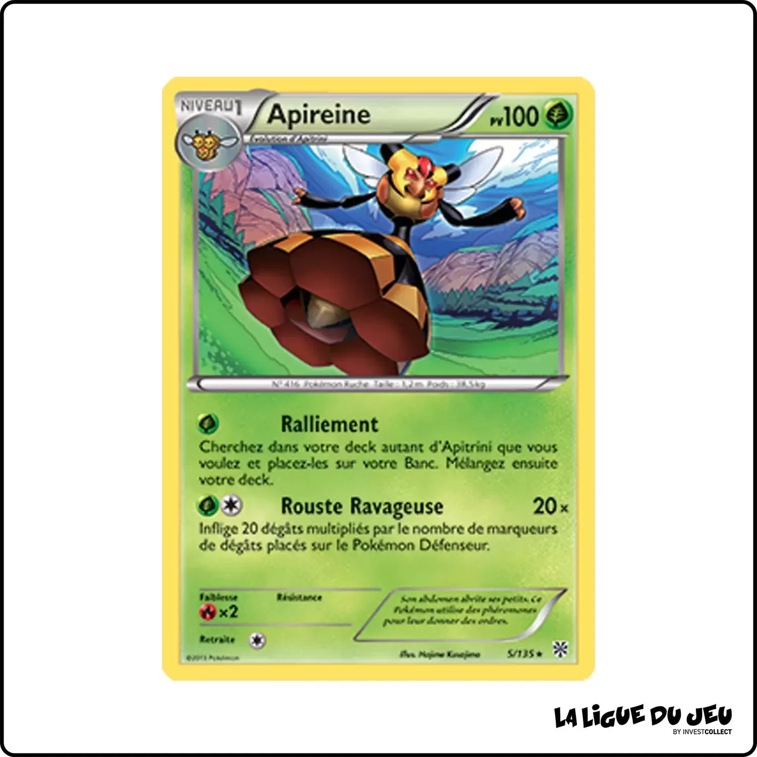 Rare - Pokemon - Tempête Plasma - Apireine 5/135