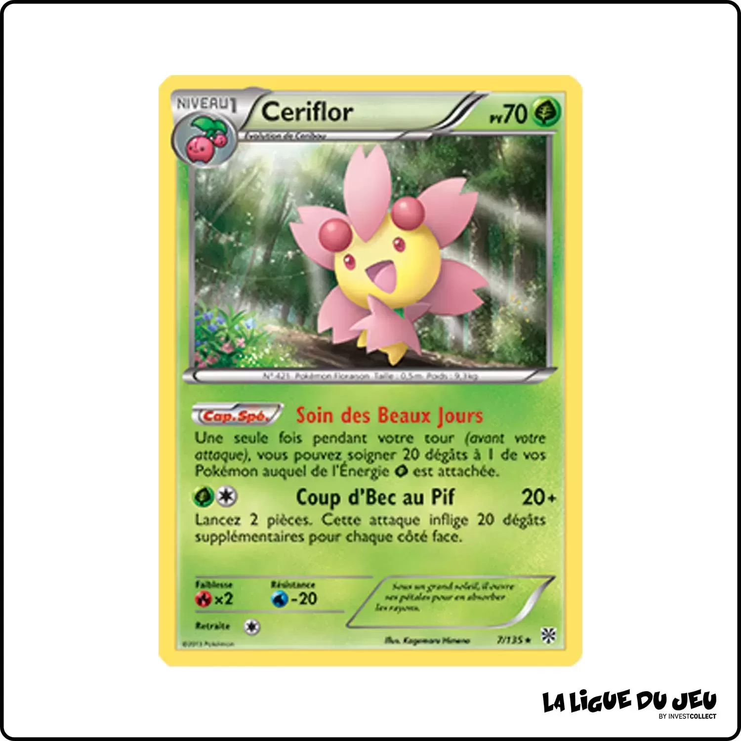 Rare - Pokemon - Tempête Plasma - Ceriflor 7/135