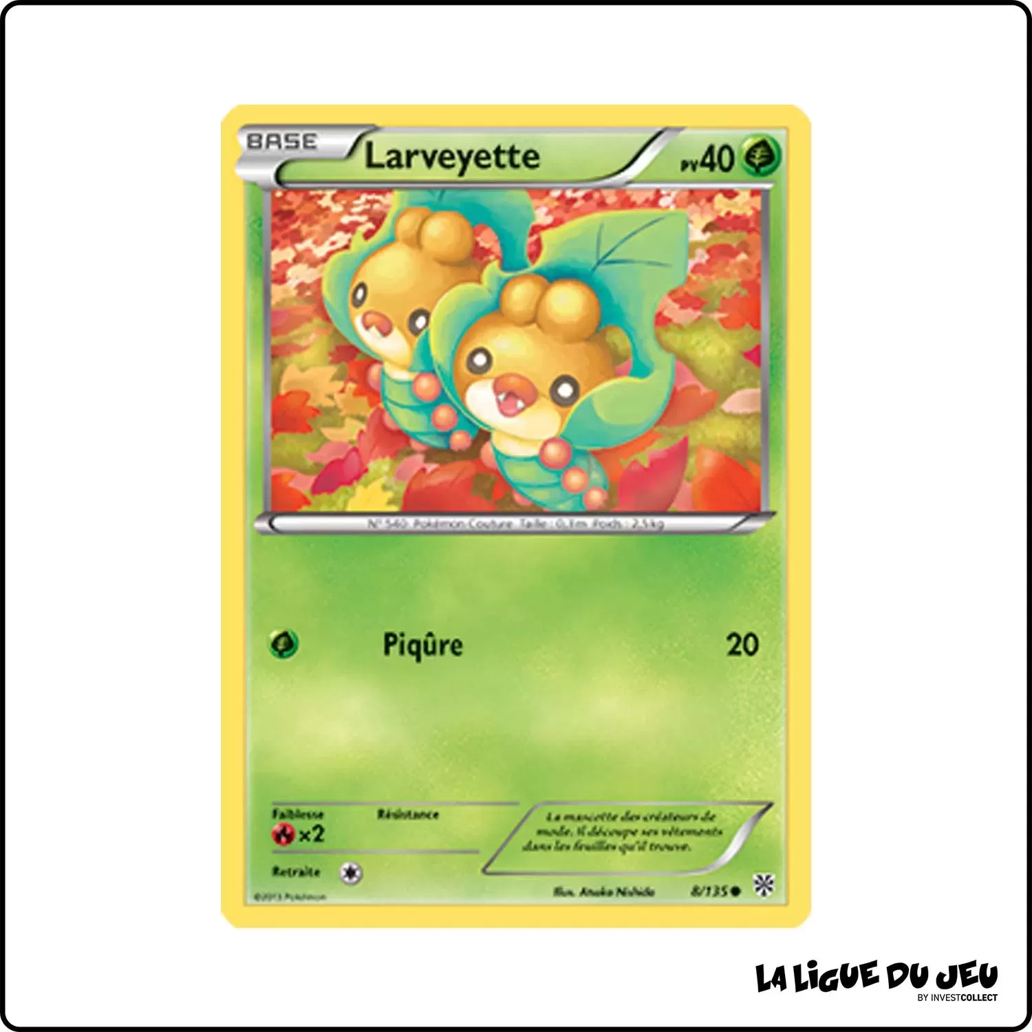 Commune - Pokemon - Tempête Plasma - Larveyette 8/135