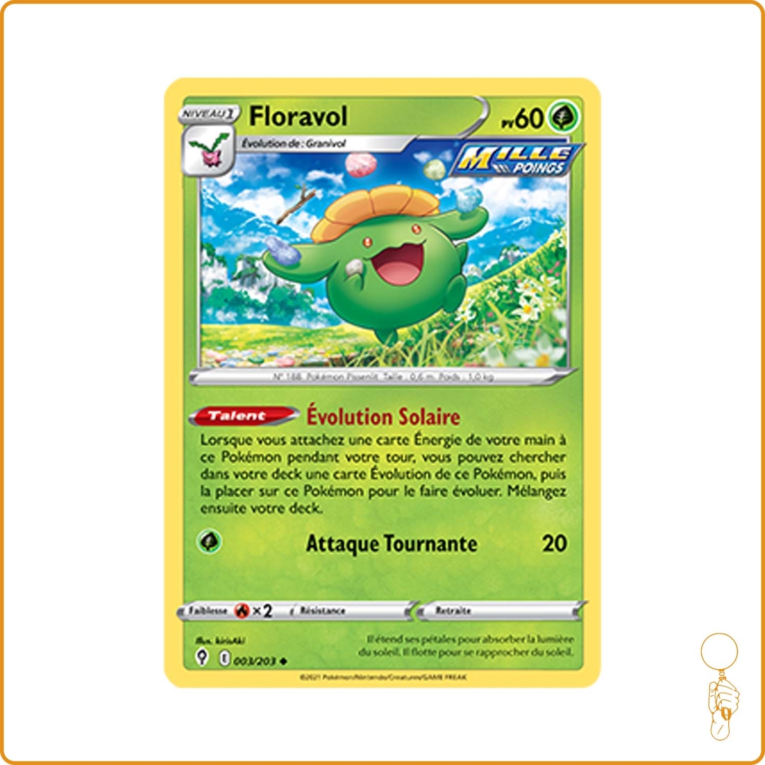 Peu commune - Pokemon - Evolution Céleste - Floravol 3/203 The Pokémon Company - 1