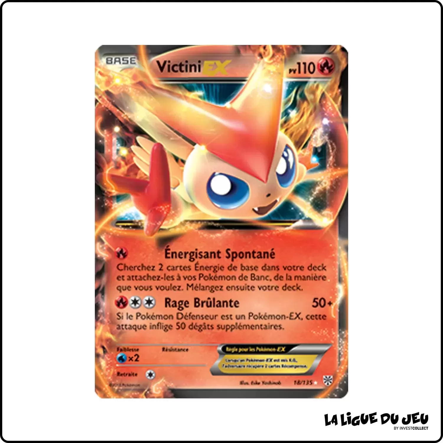 Ultra - Pokemon - Tempête Plasma - Victini-EX 18/135