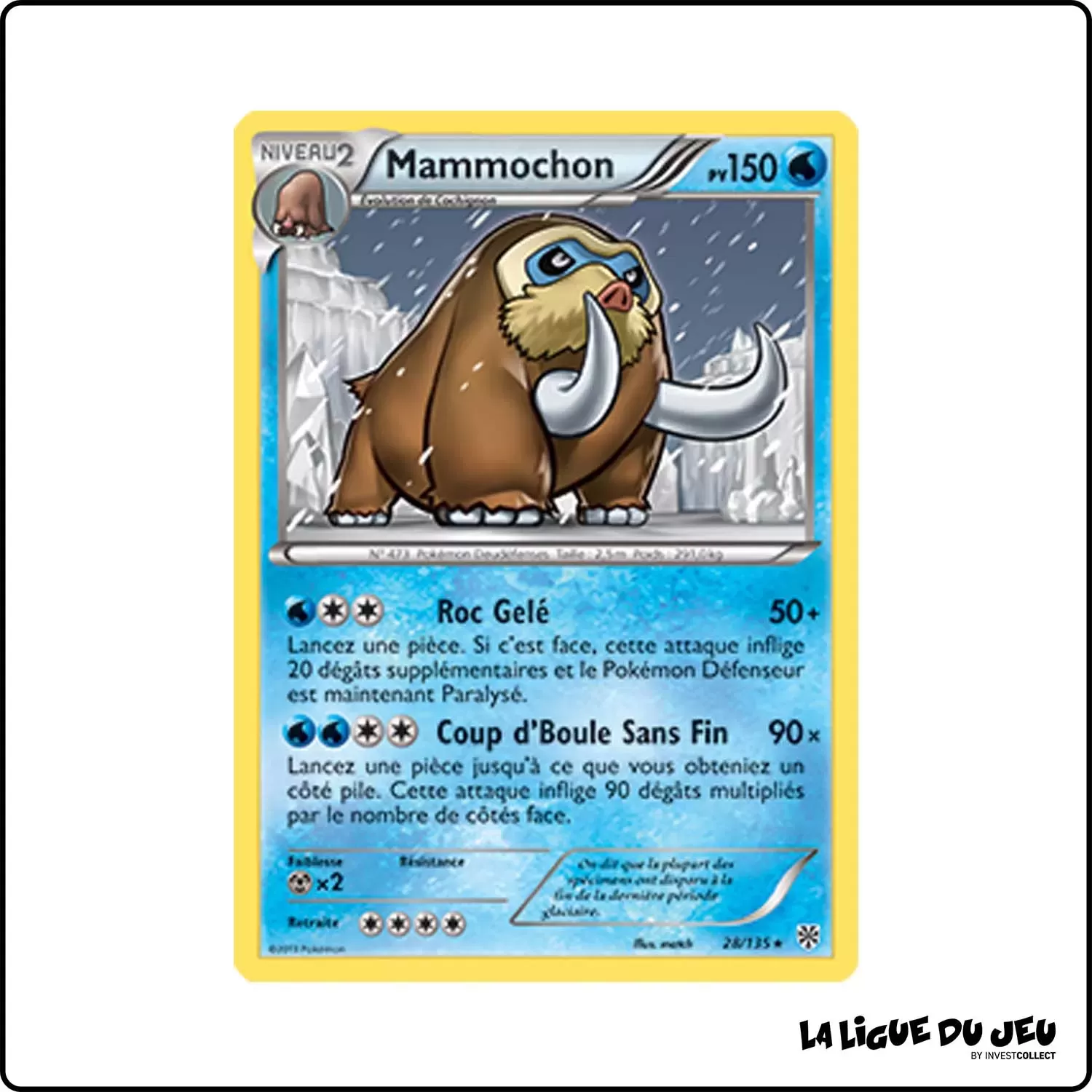 Rare - Pokemon - Tempête Plasma - Mammochon 28/135