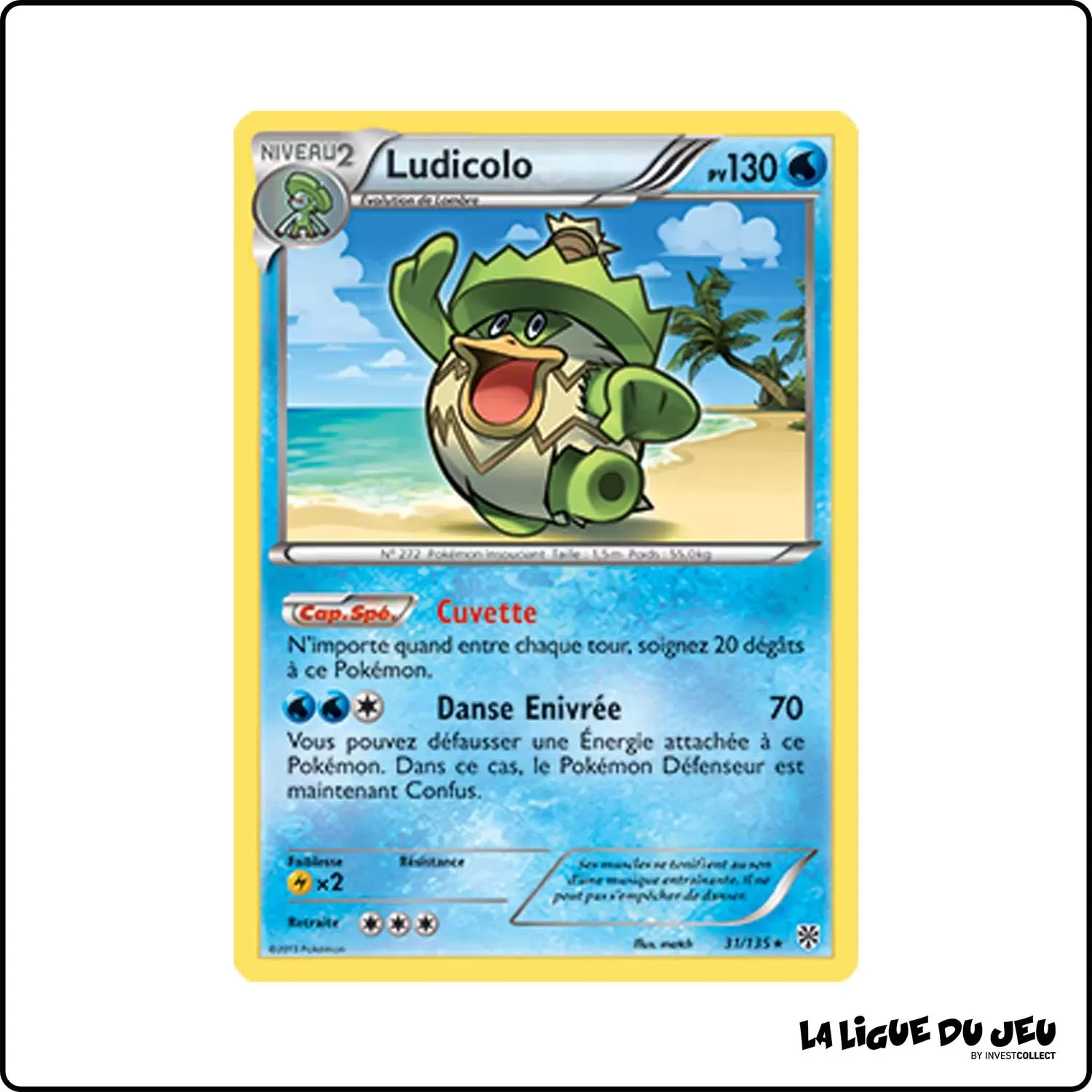 Rare - Pokemon - Tempête Plasma - Ludicolo 31/135