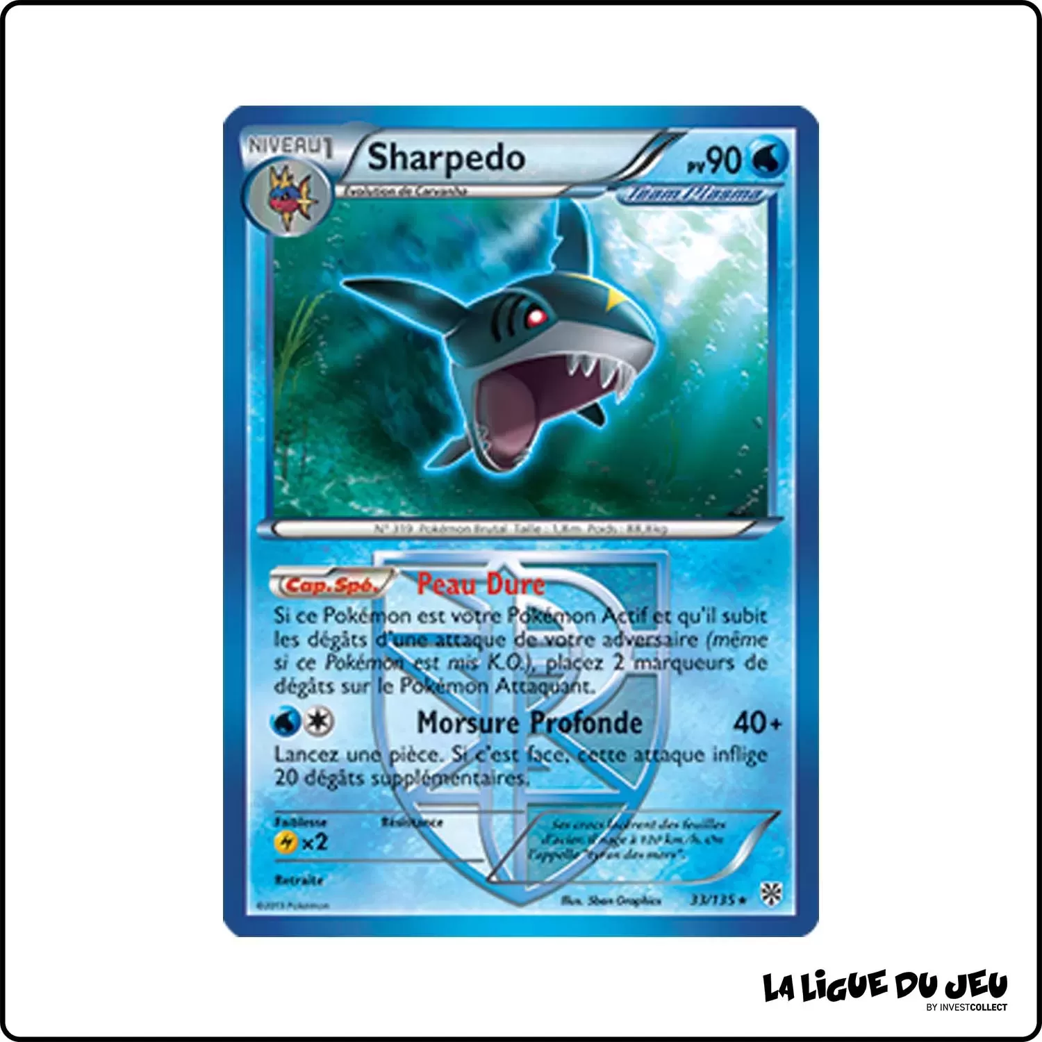 Rare - Pokemon - Tempête Plasma - Sharpedo 33/135