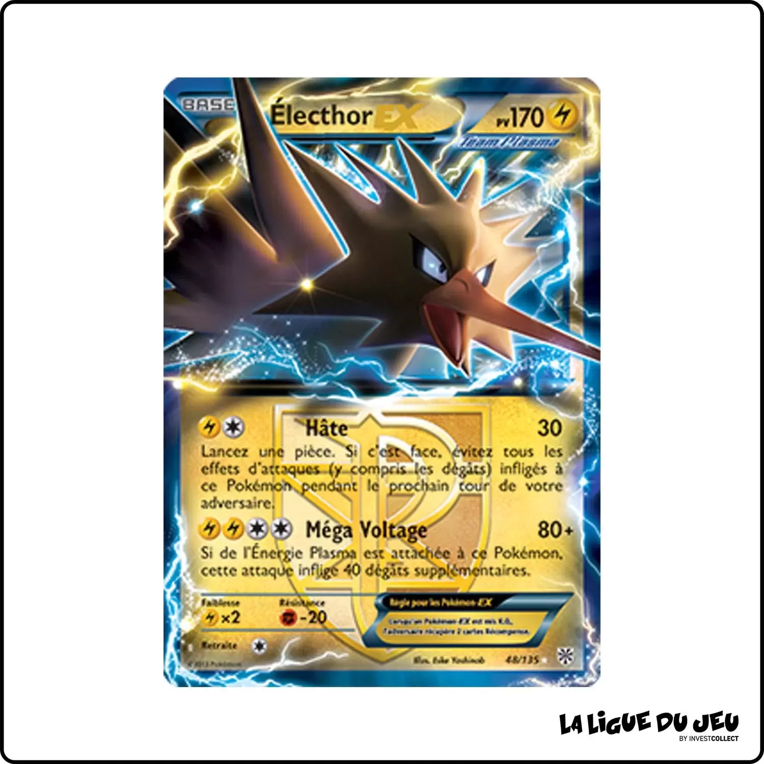 Ultra - Pokemon - Tempête Plasma - Électhor-EX 48/135