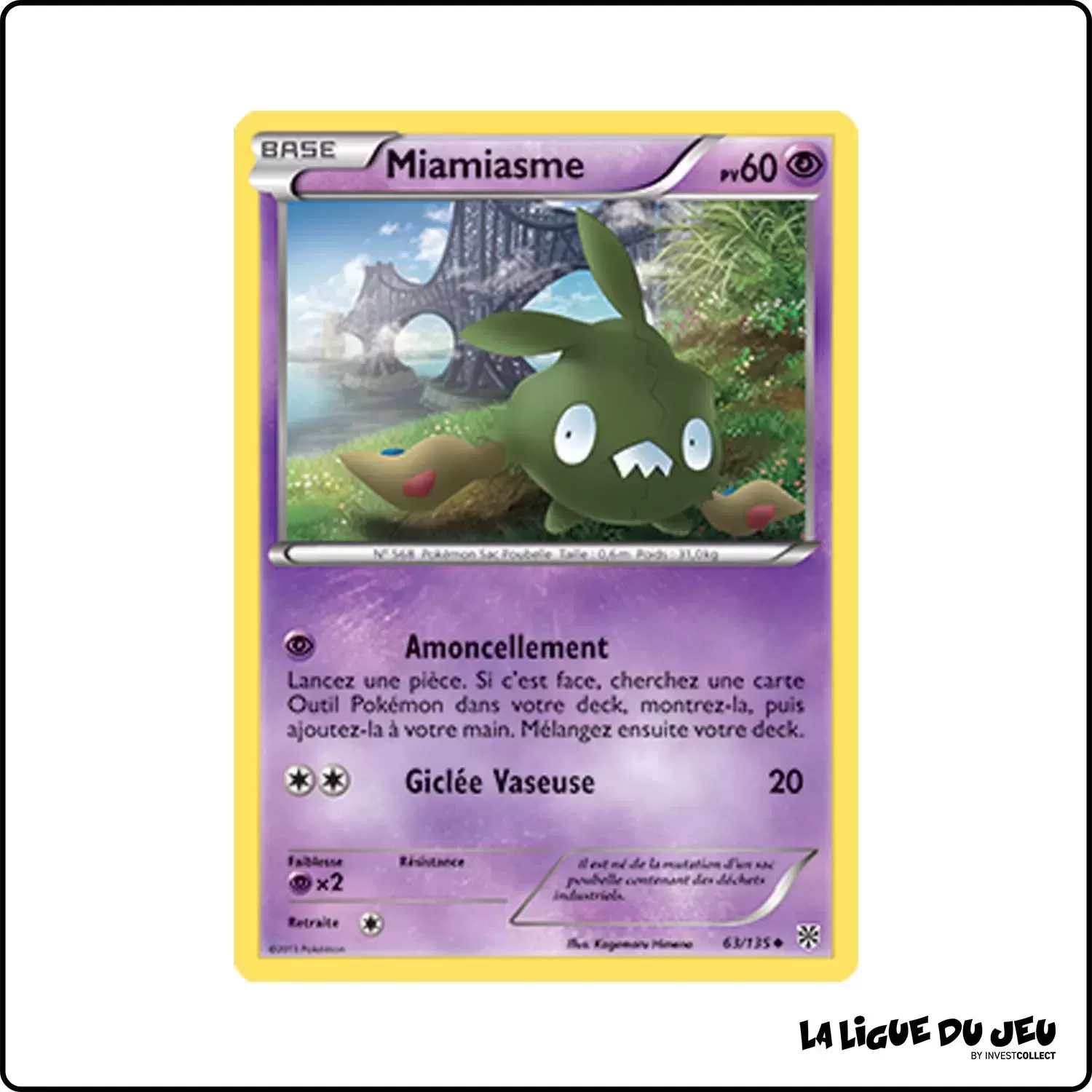 Peu commune - Pokemon - Tempête Plasma - Miamiasme 63/135