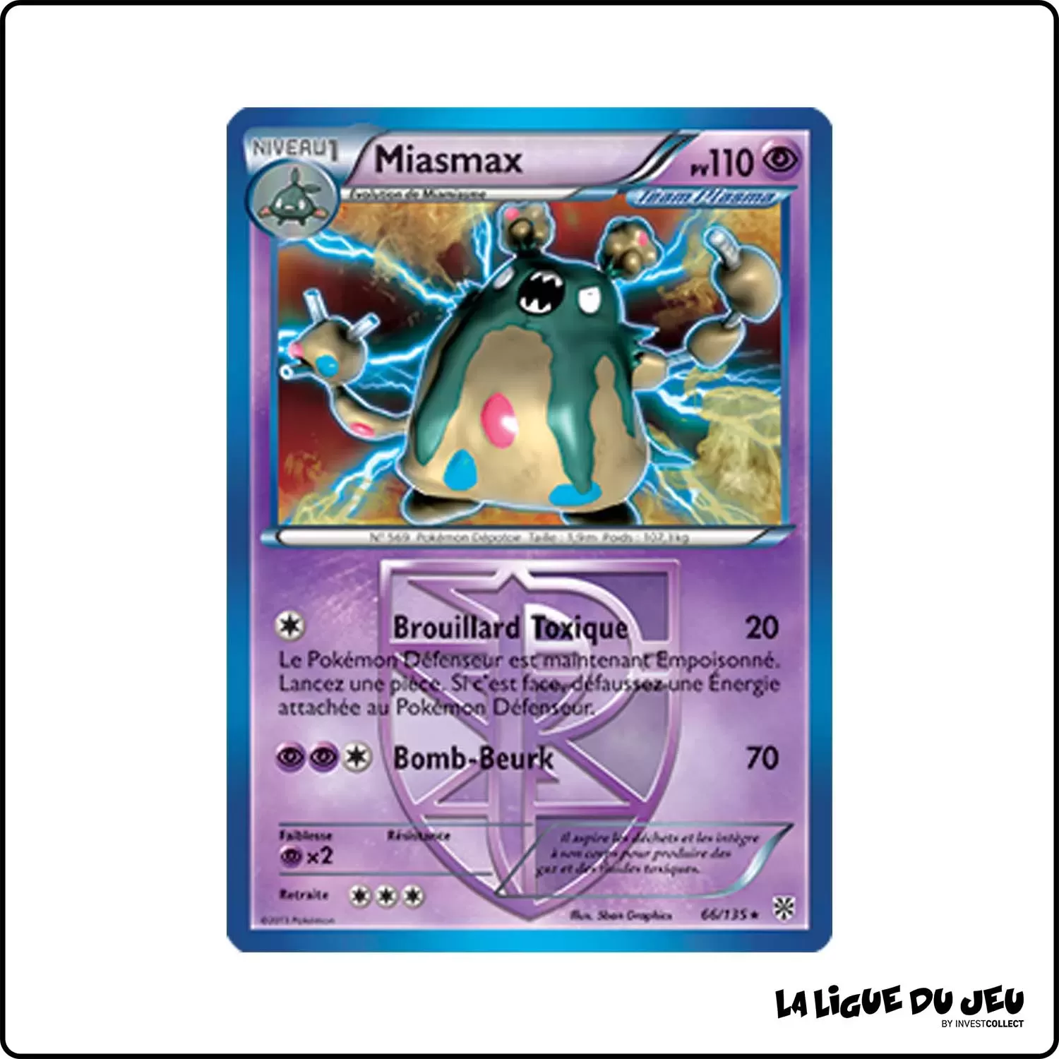 Holo - Pokemon - Tempête Plasma - Miasmax 66/135