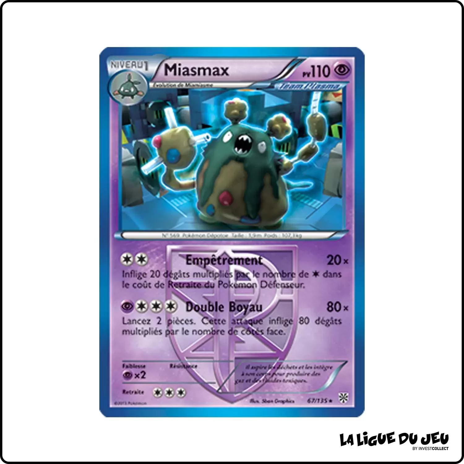 Rare - Pokemon - Tempête Plasma - Miasmax 67/135