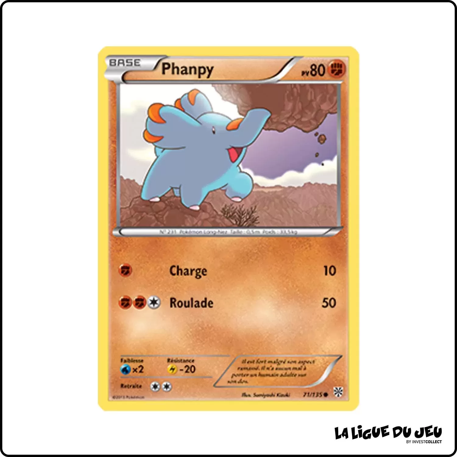 Commune - Pokemon - Tempête Plasma - Phanpy 71/135