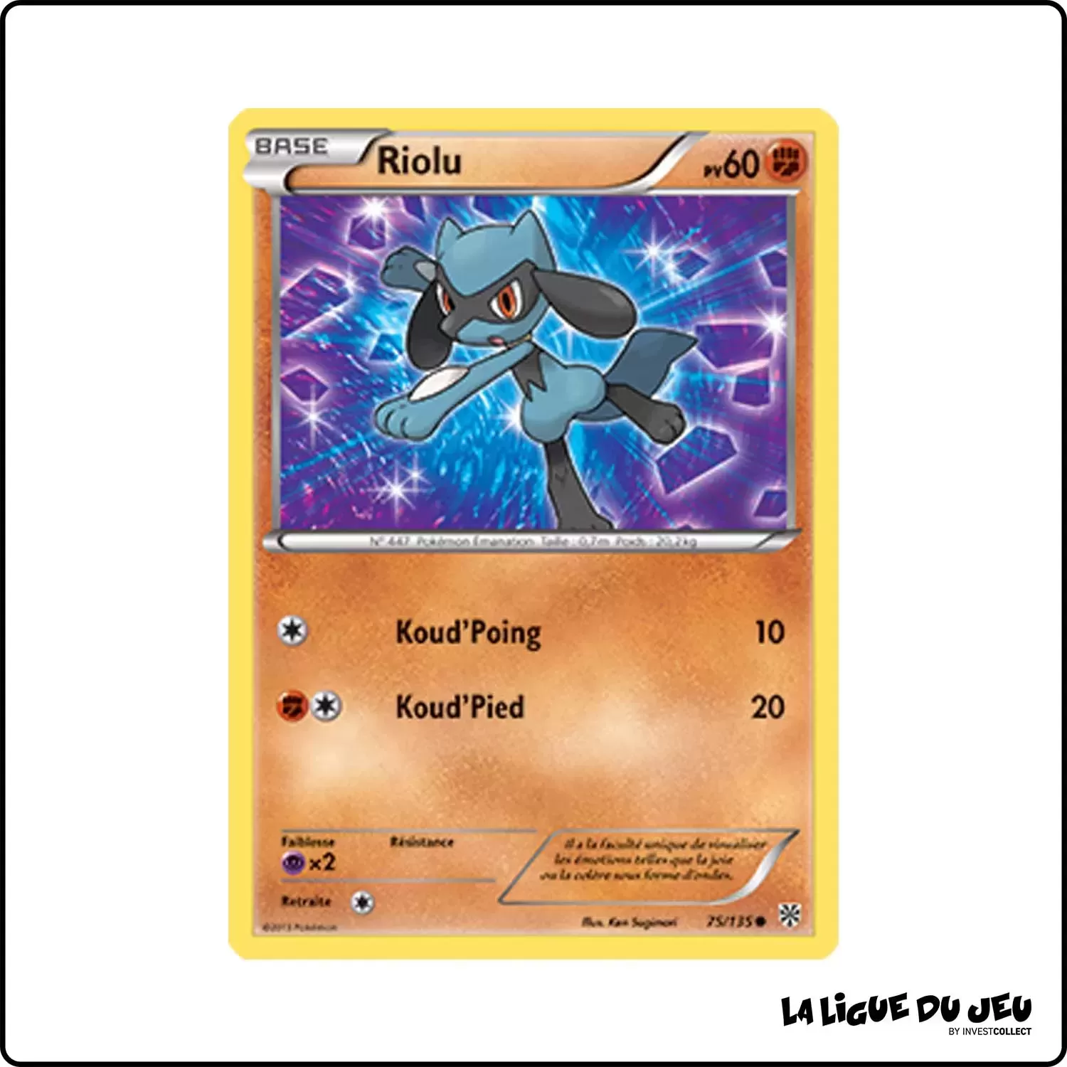 Commune - Pokemon - Tempête Plasma - Riolu 75/135