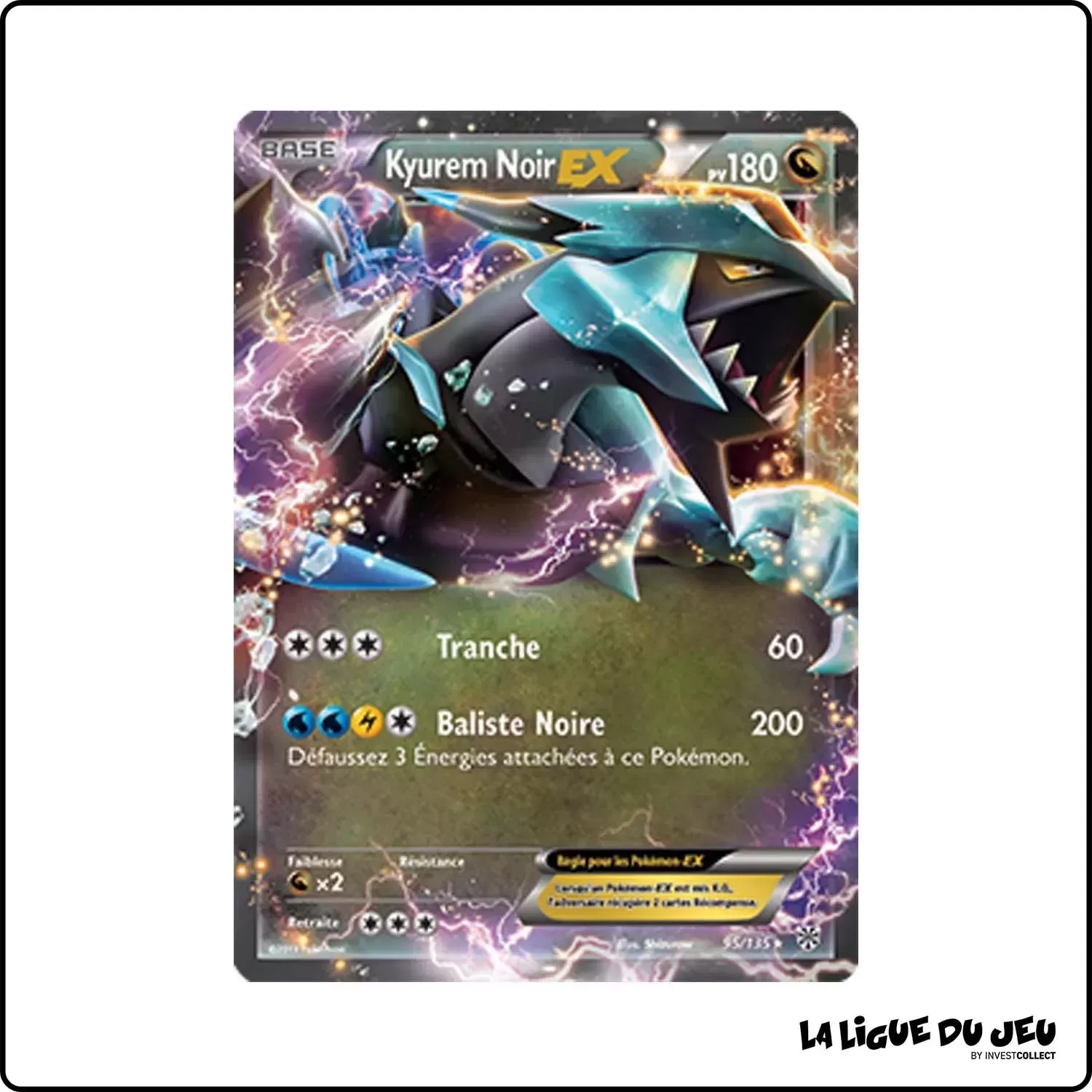 Ultra - Pokemon - Tempête Plasma - Kyurem Noir-EX 95/135