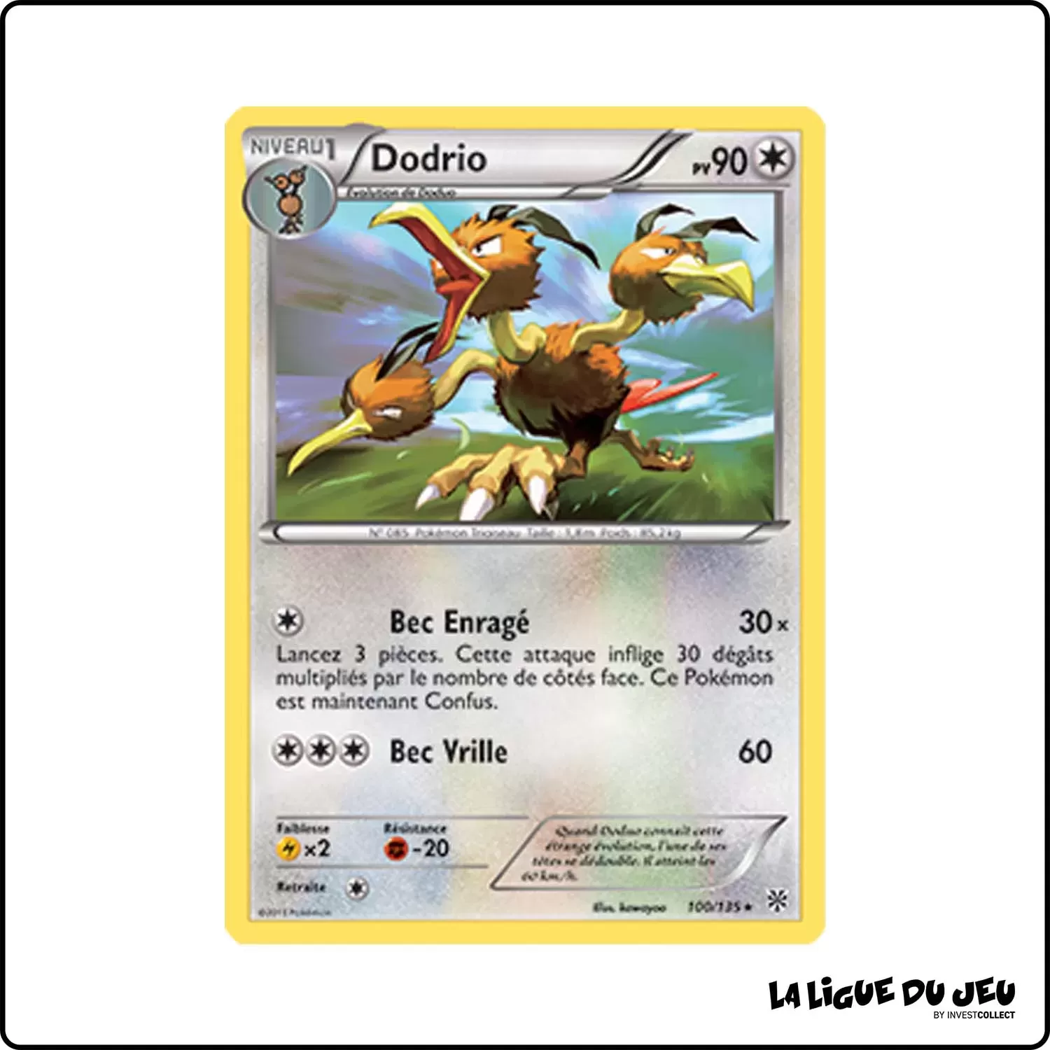 Rare - Pokemon - Tempête Plasma - Dodrio 100/135