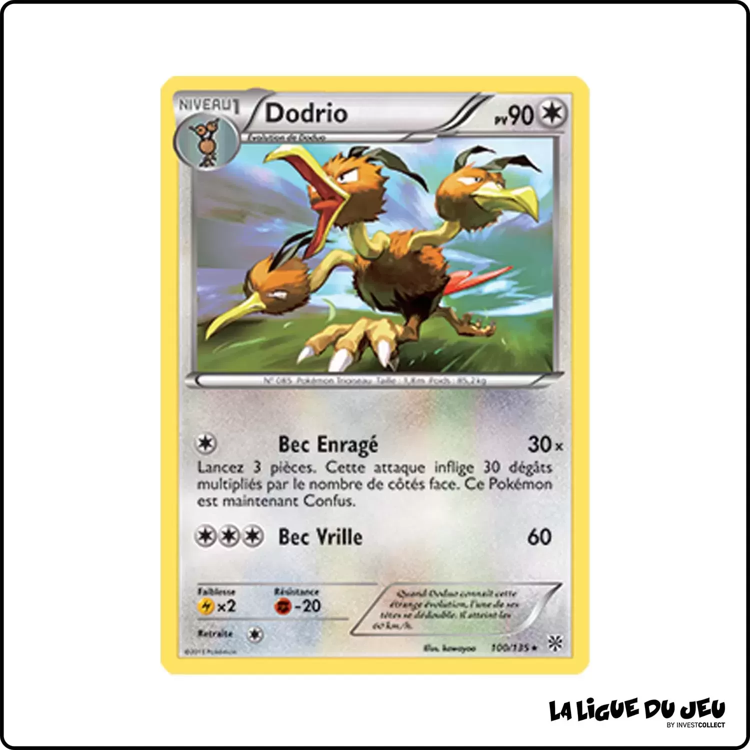 Rare - Pokemon - Tempête Plasma - Dodrio 100/135