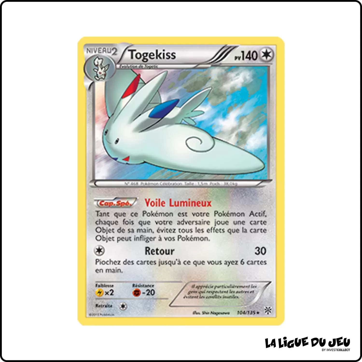 Holo - Pokemon - Tempête Plasma - Togekiss 104/135