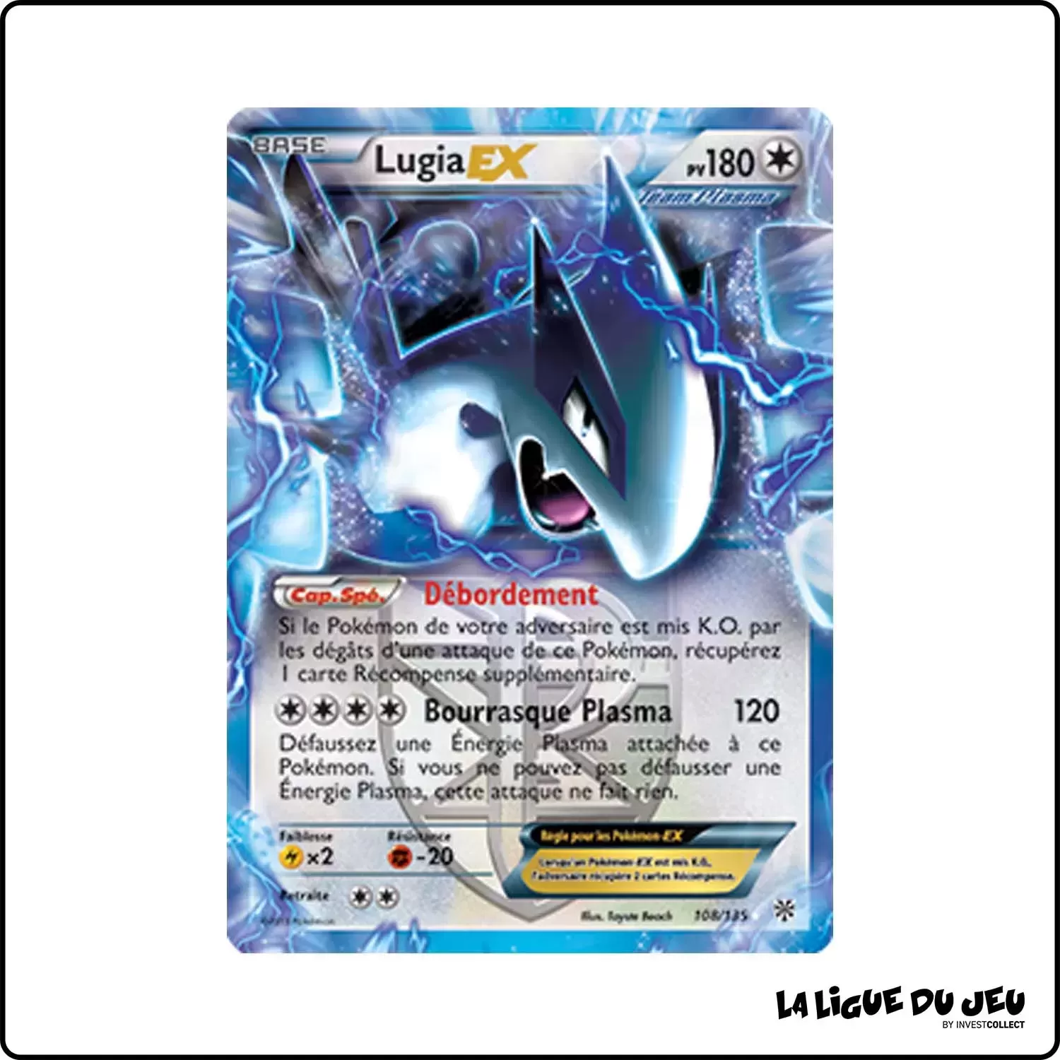 Ultra - Pokemon - Tempête Plasma - Lugia-EX 108/135