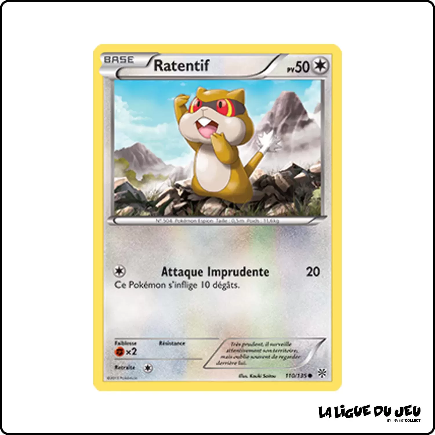 Commune - Pokemon - Tempête Plasma - Ratentif 110/135