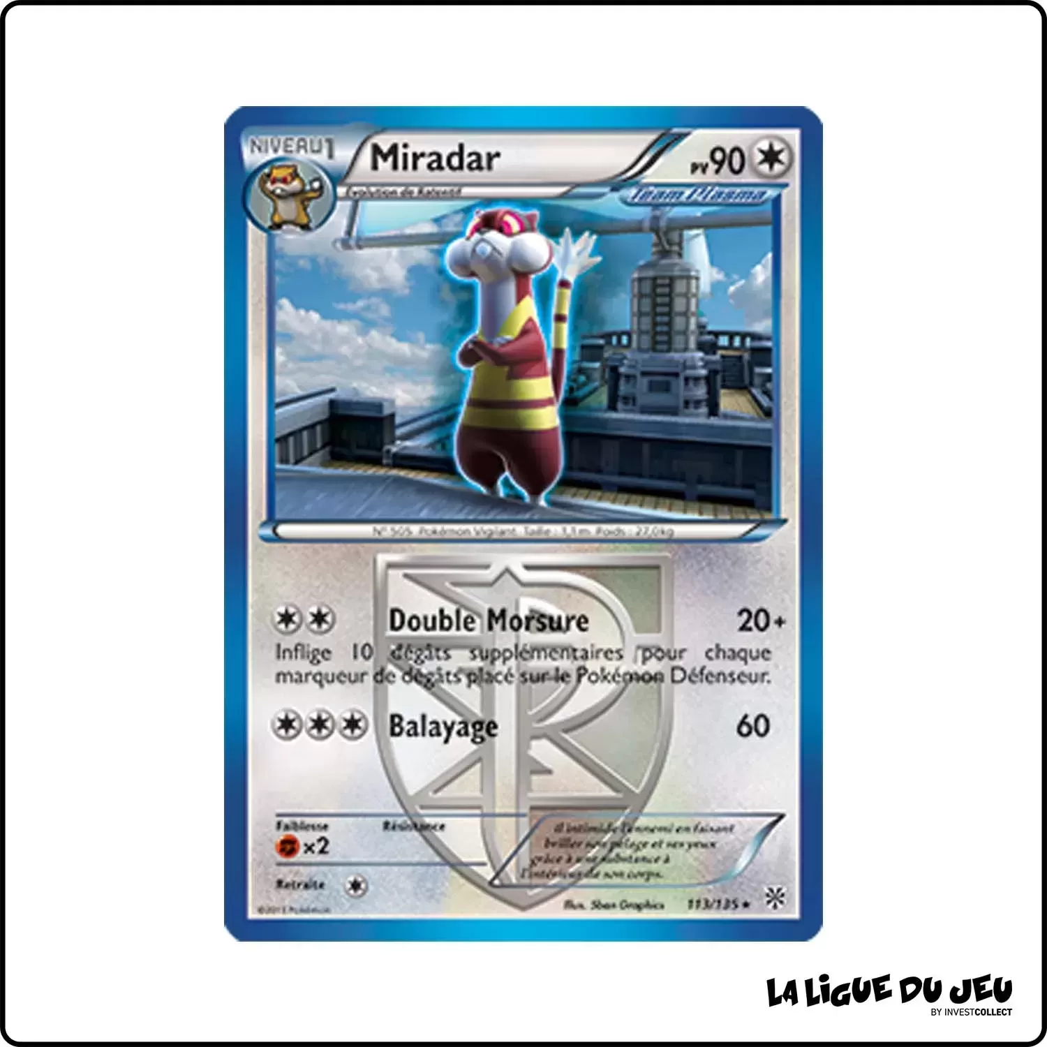 Rare - Pokemon - Tempête Plasma - Miradar 113/135