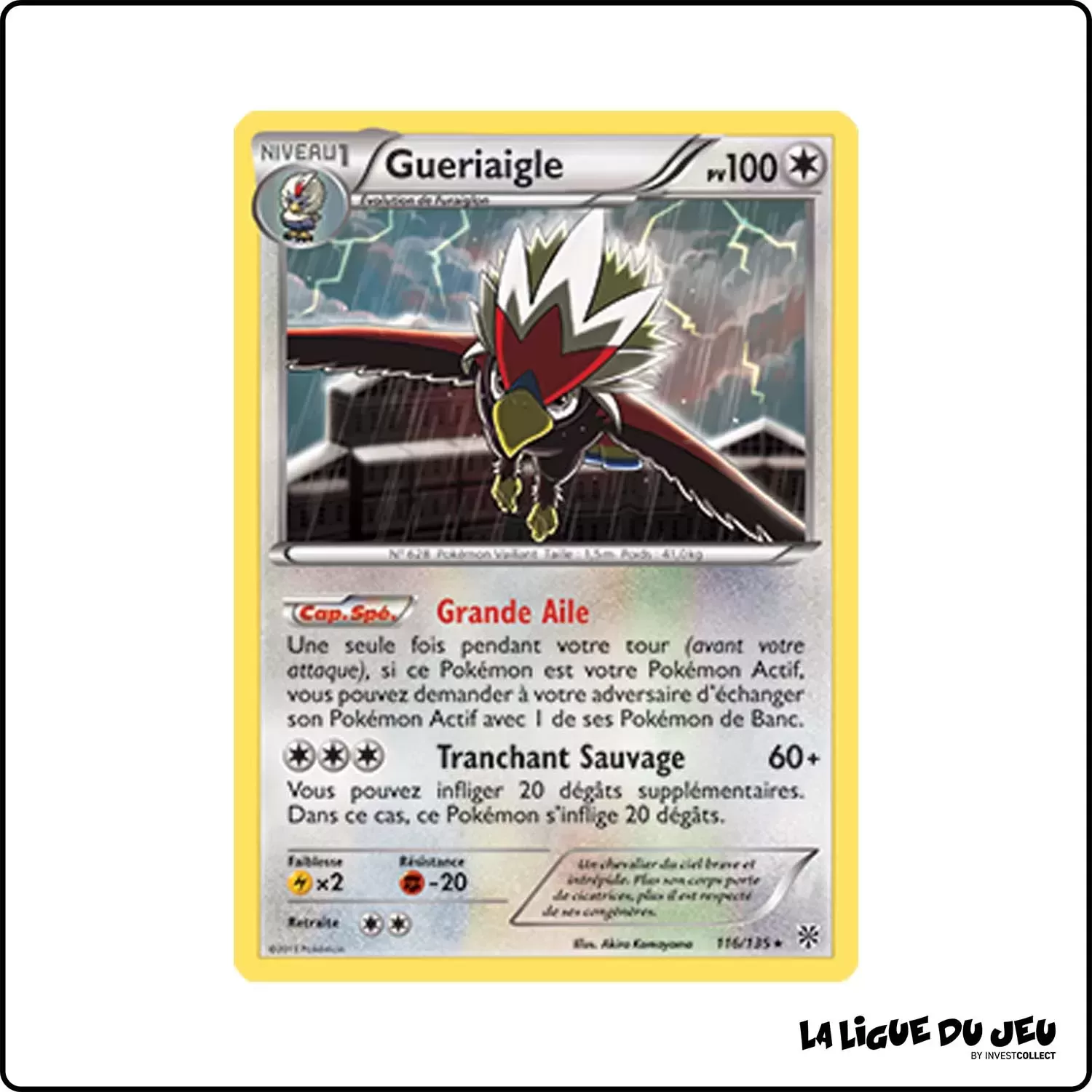 Rare - Pokemon - Tempête Plasma - Gueriaigle 116/135