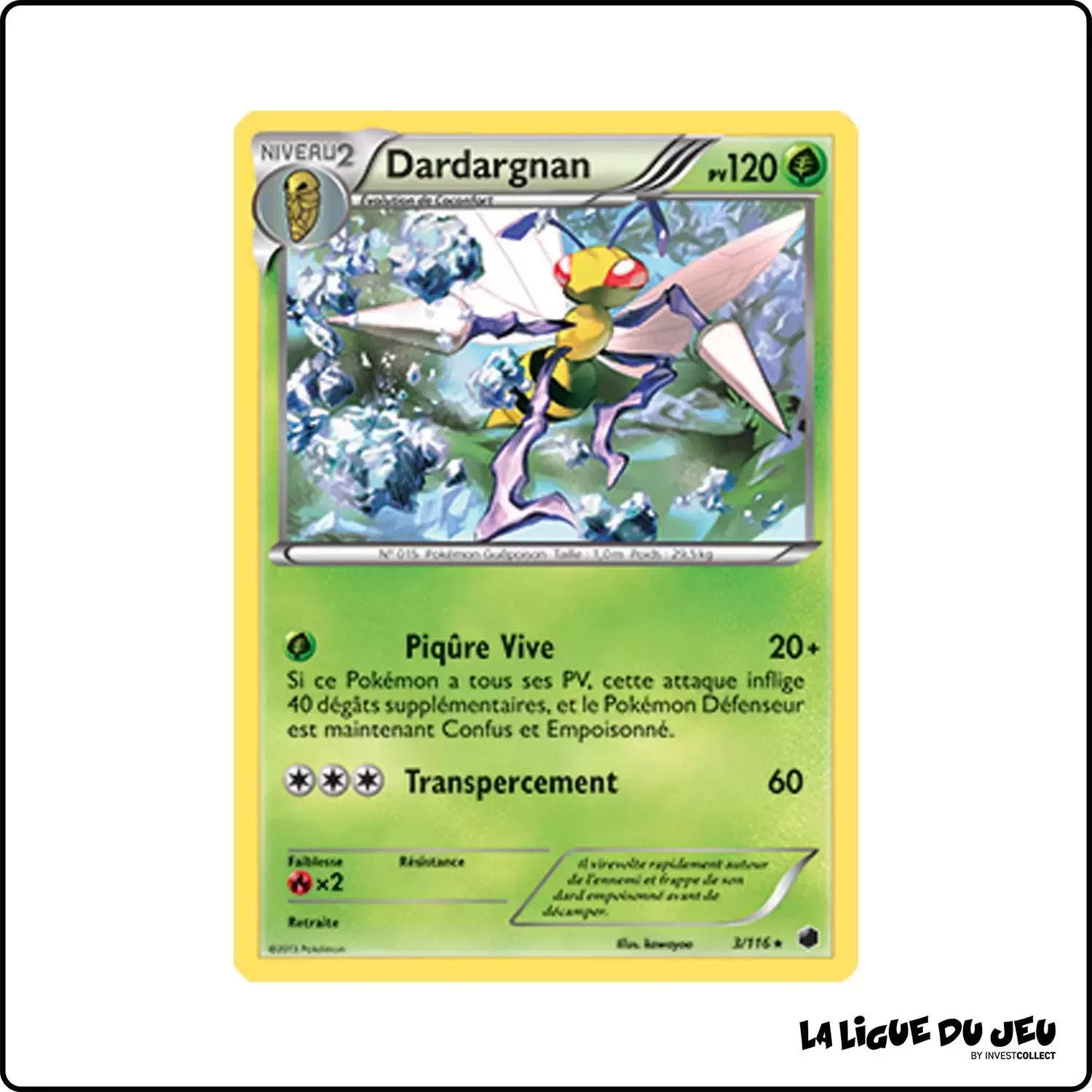 Rare - Pokemon - Glaciation Plasma - Dardargnan 3/116