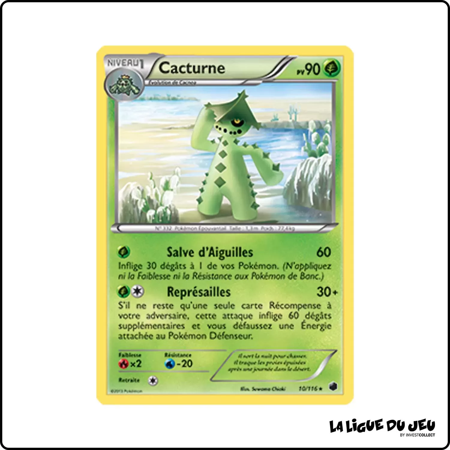 Peu commune - Pokemon - Glaciation Plasma - Cacturne 10/116