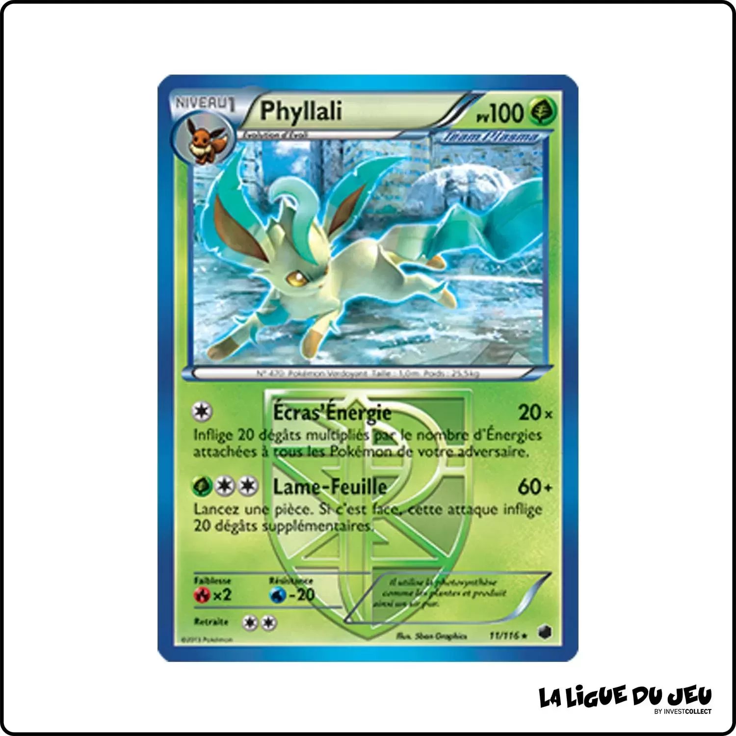 Rare - Pokemon - Glaciation Plasma - Phyllali 11/116