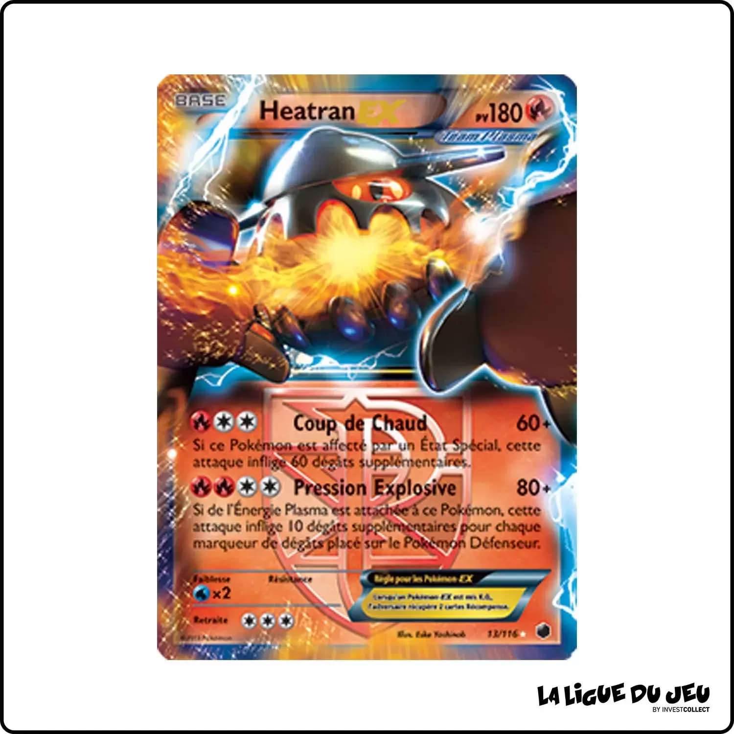 Ultra - Pokemon - Glaciation Plasma - Heatran-EX 13/116