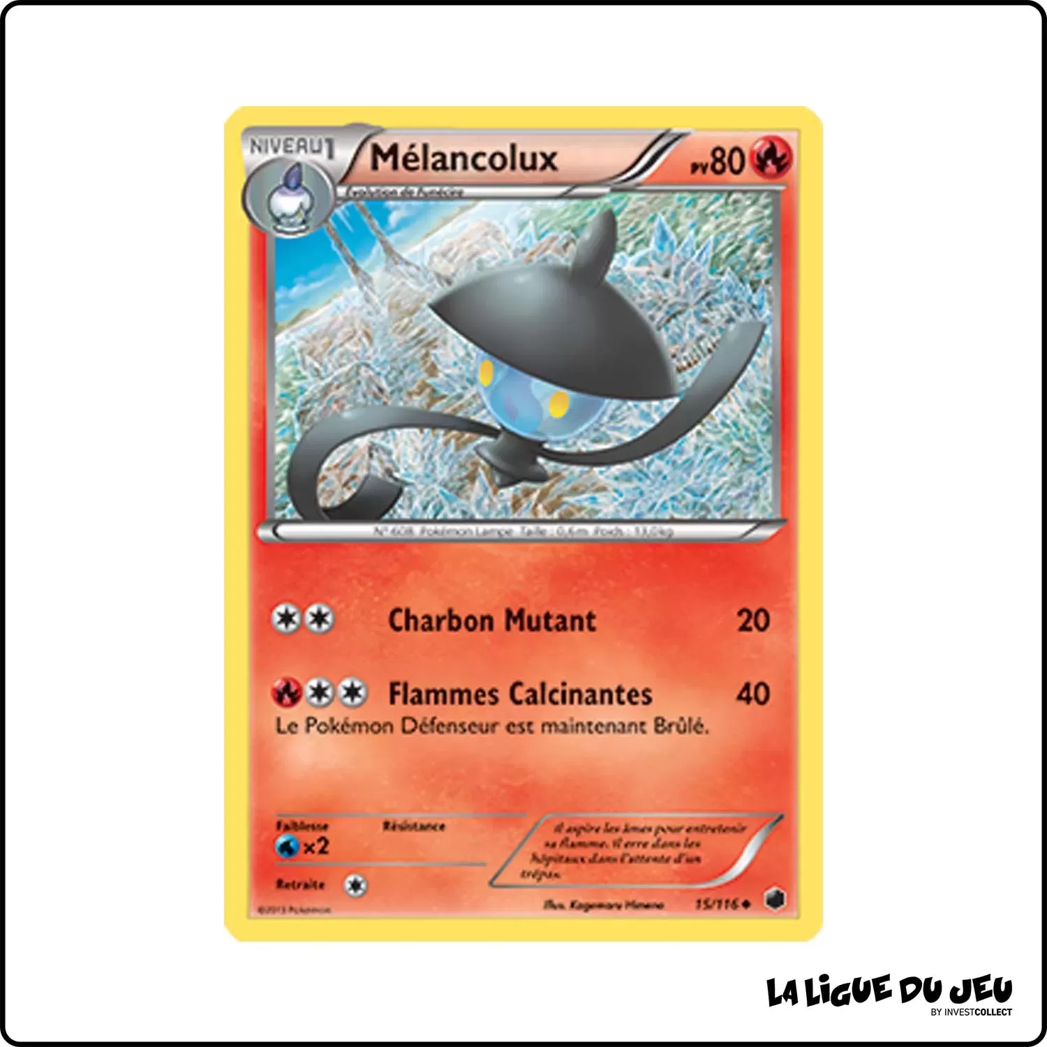 Peu commune - Pokemon - Glaciation Plasma - Mélancolux 15/116