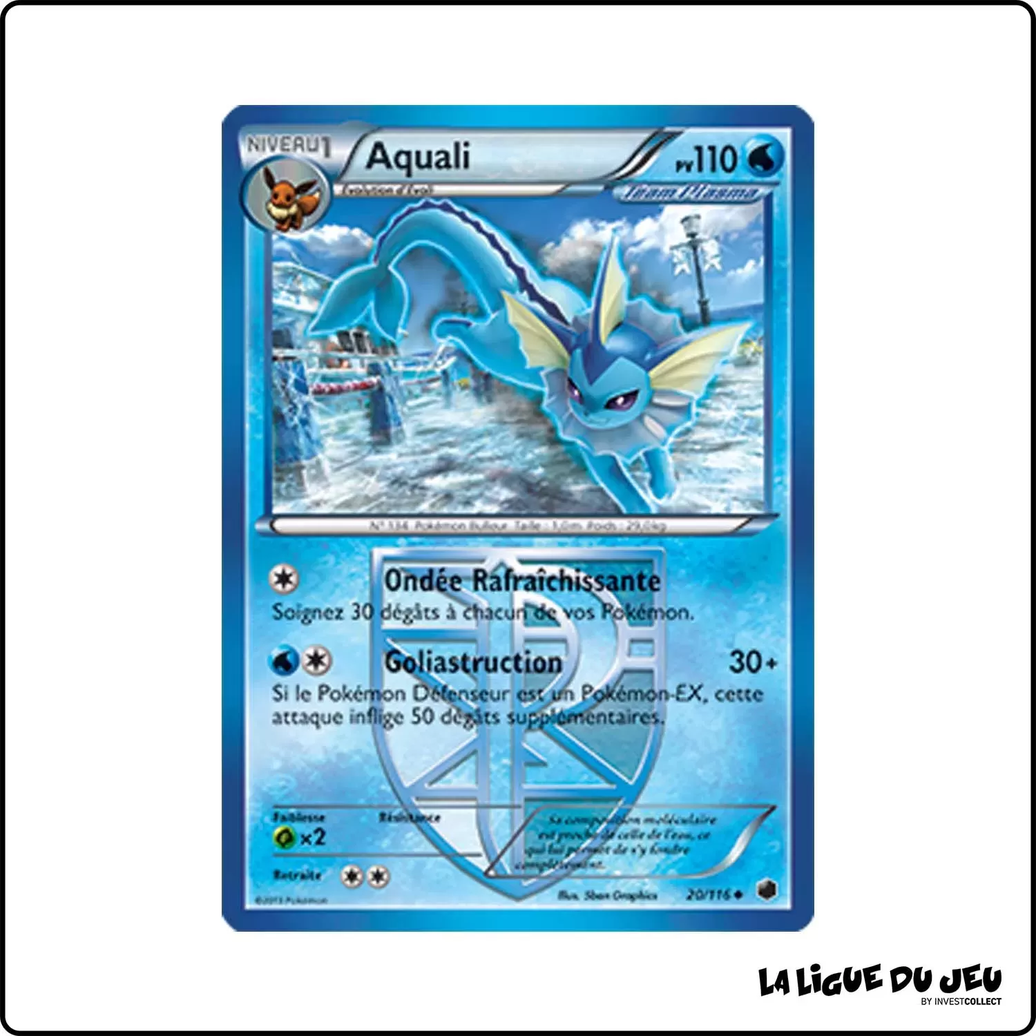 Peu commune - Pokemon - Glaciation Plasma - Aquali 20/116