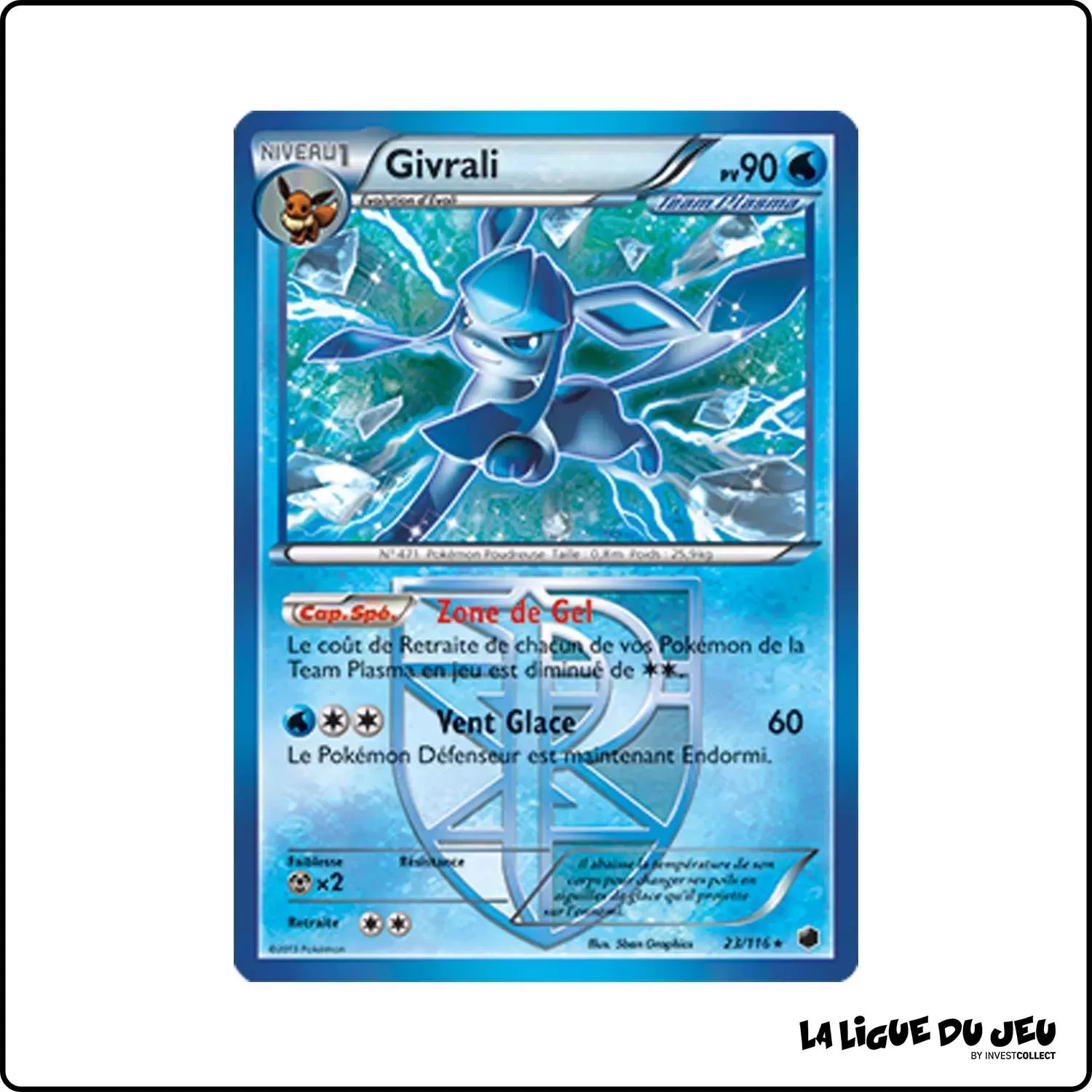 Rare - Pokemon - Glaciation Plasma - Givrali 23/116