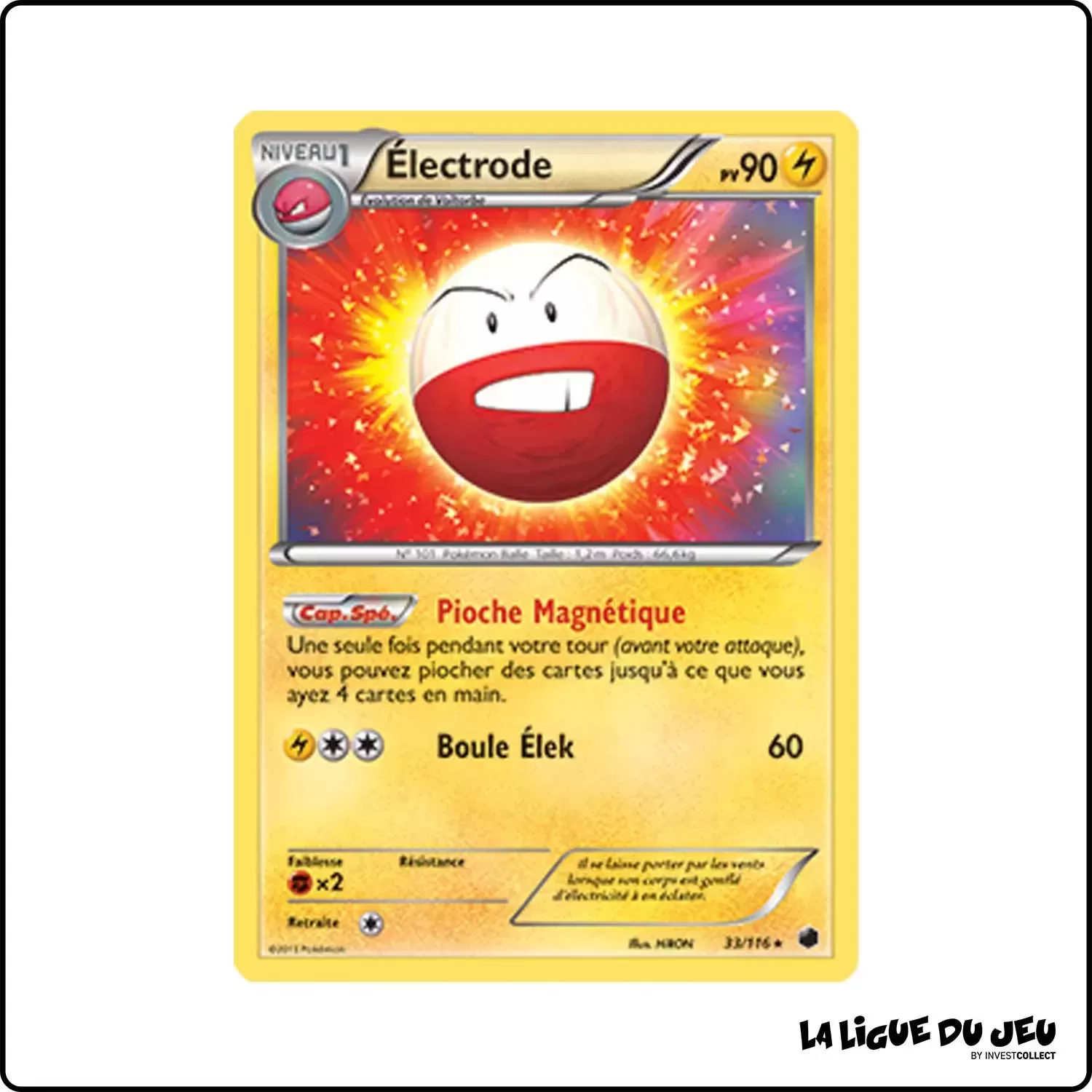 Holo - Pokemon - Glaciation Plasma - Électrode 33/116