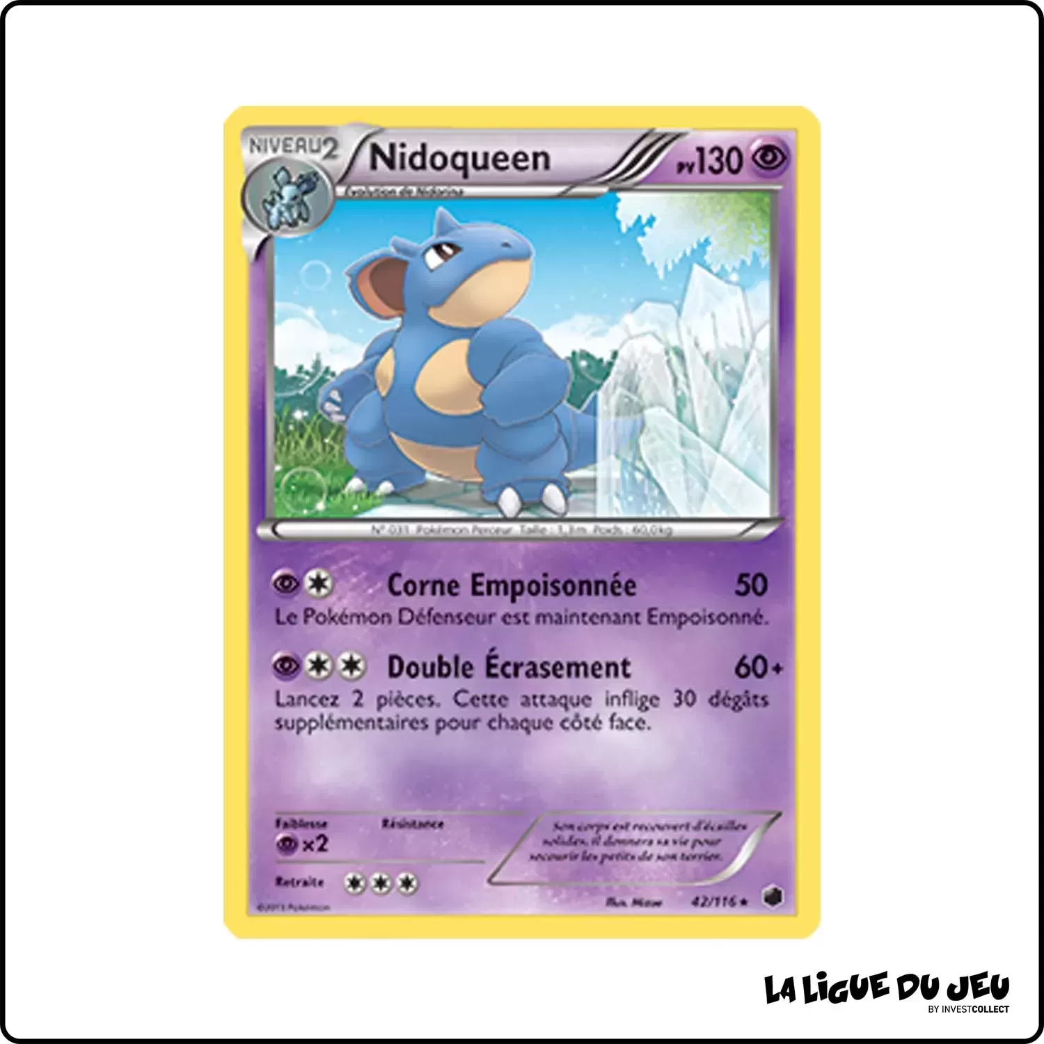 Rare - Pokemon - Glaciation Plasma - Nidoqueen 42/116