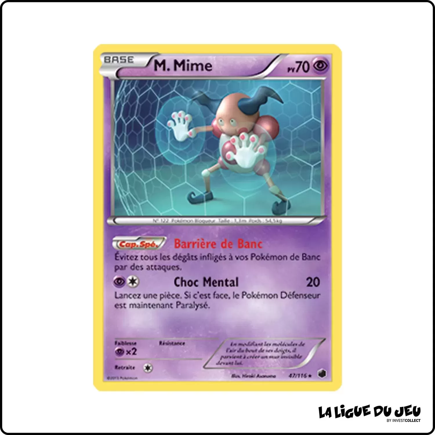 Rare - Pokemon - Glaciation Plasma - M. Mime 47/116