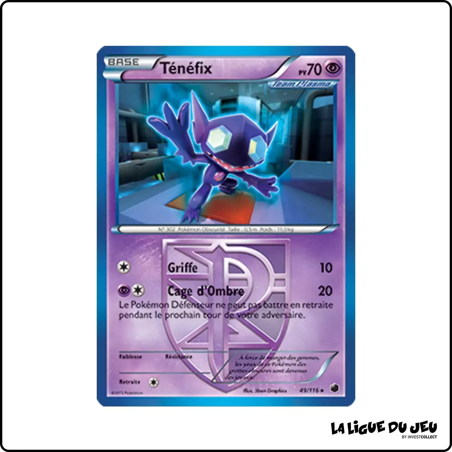 Rare - Pokemon - Glaciation Plasma - Ténéfix 49/116