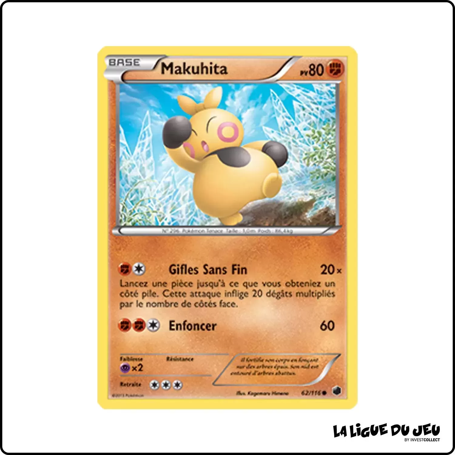 Commune - Pokemon - Glaciation Plasma - Makuhita 62/116