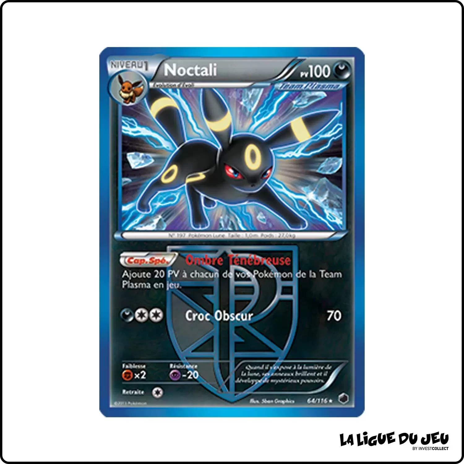 Holo - Pokemon - Glaciation Plasma - Noctali 64/116