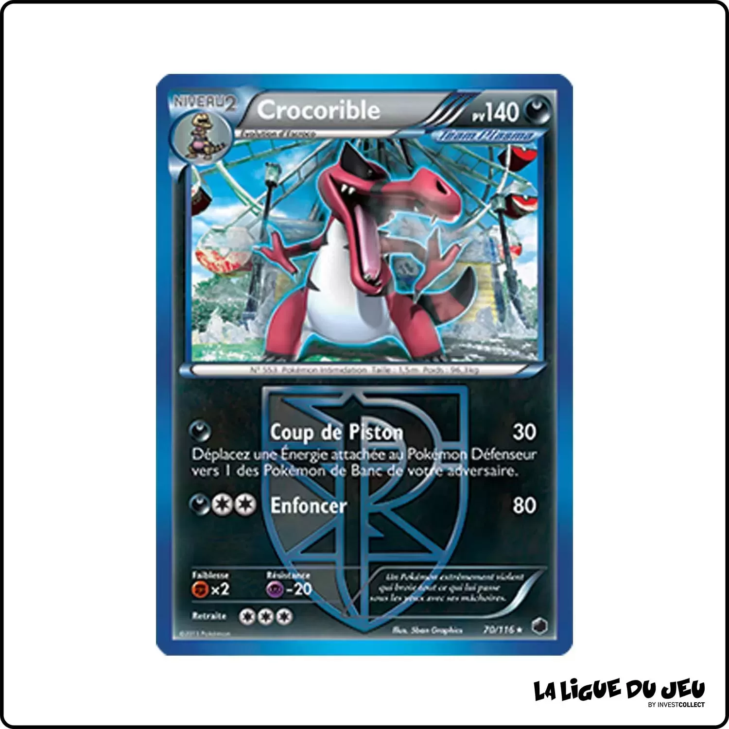 Rare - Pokemon - Glaciation Plasma - Crocorible 70/116