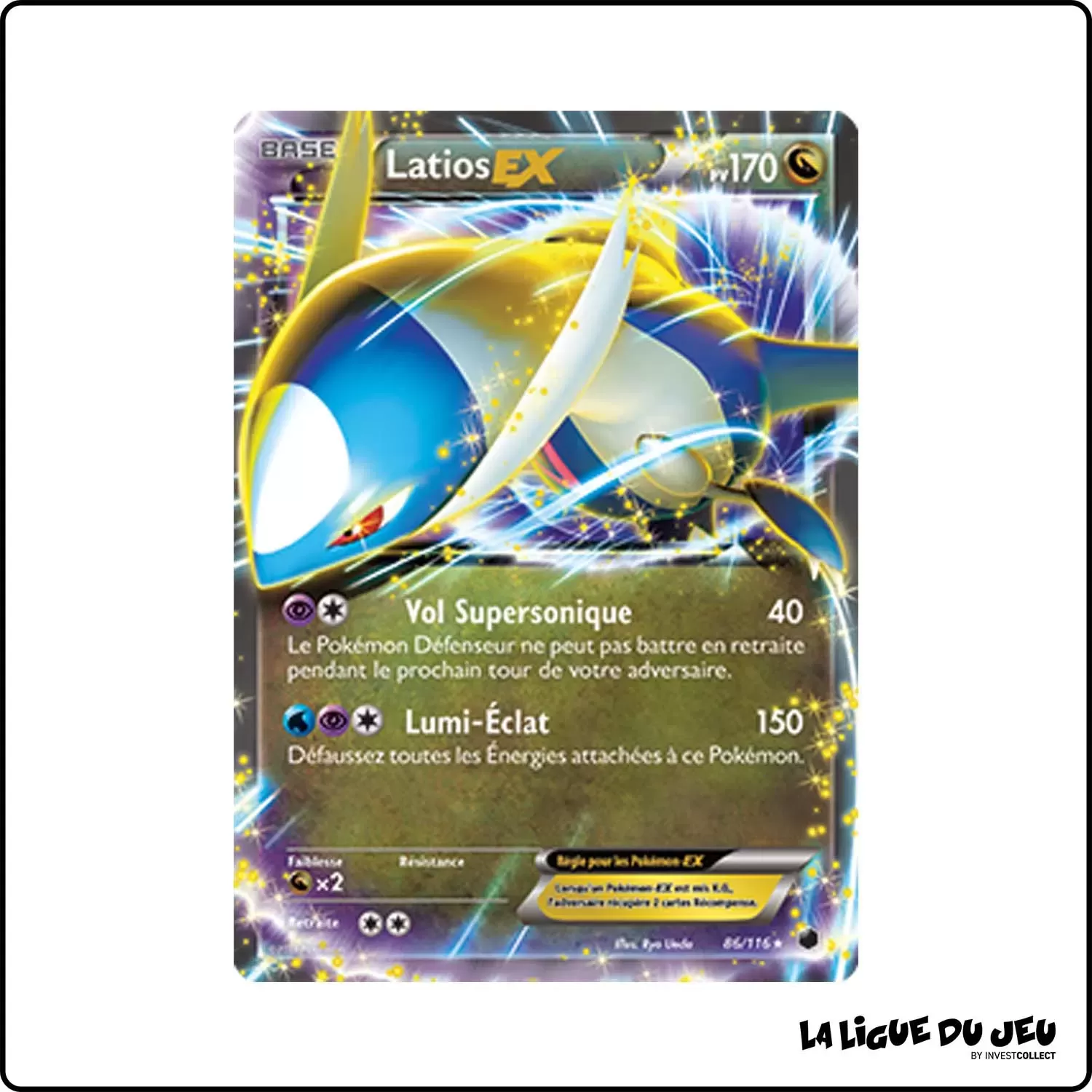 Ultra - Pokemon - Glaciation Plasma - Latios-EX 86/116