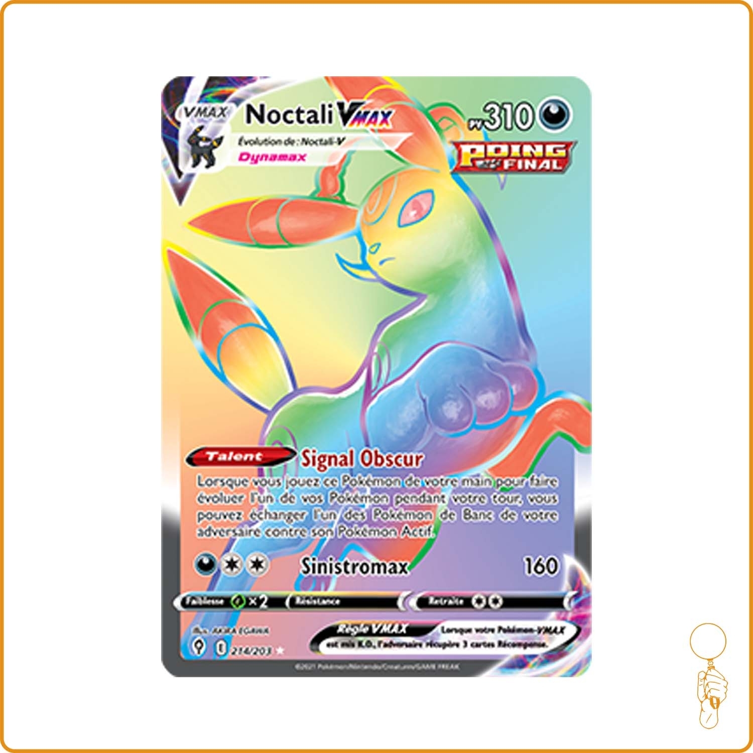 Secrete - Pokemon - Evolution Céleste - Noctali-VMAX 215/203