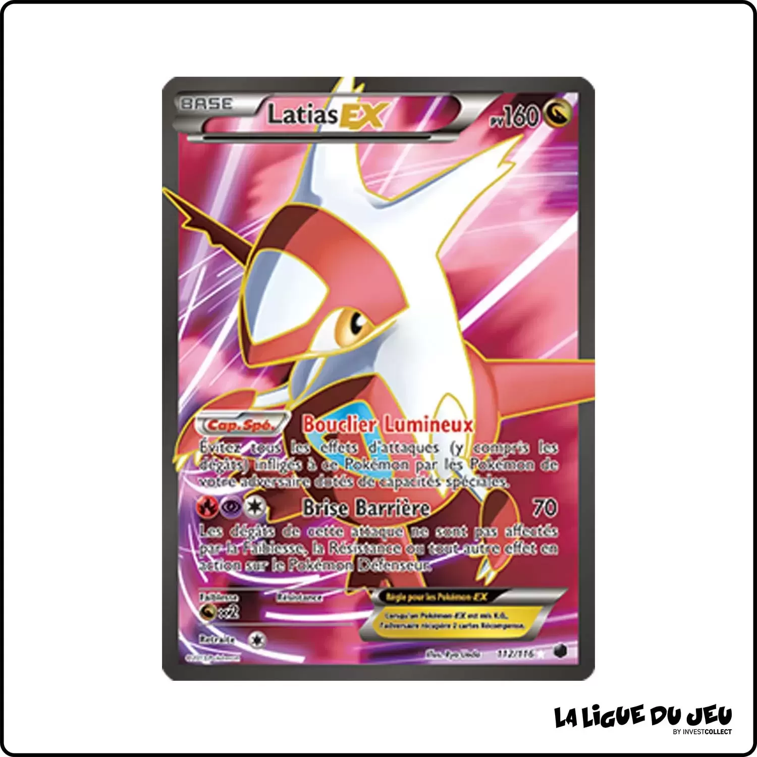 Ultra - Pokemon - Glaciation Plasma - Latias-EX 112/116