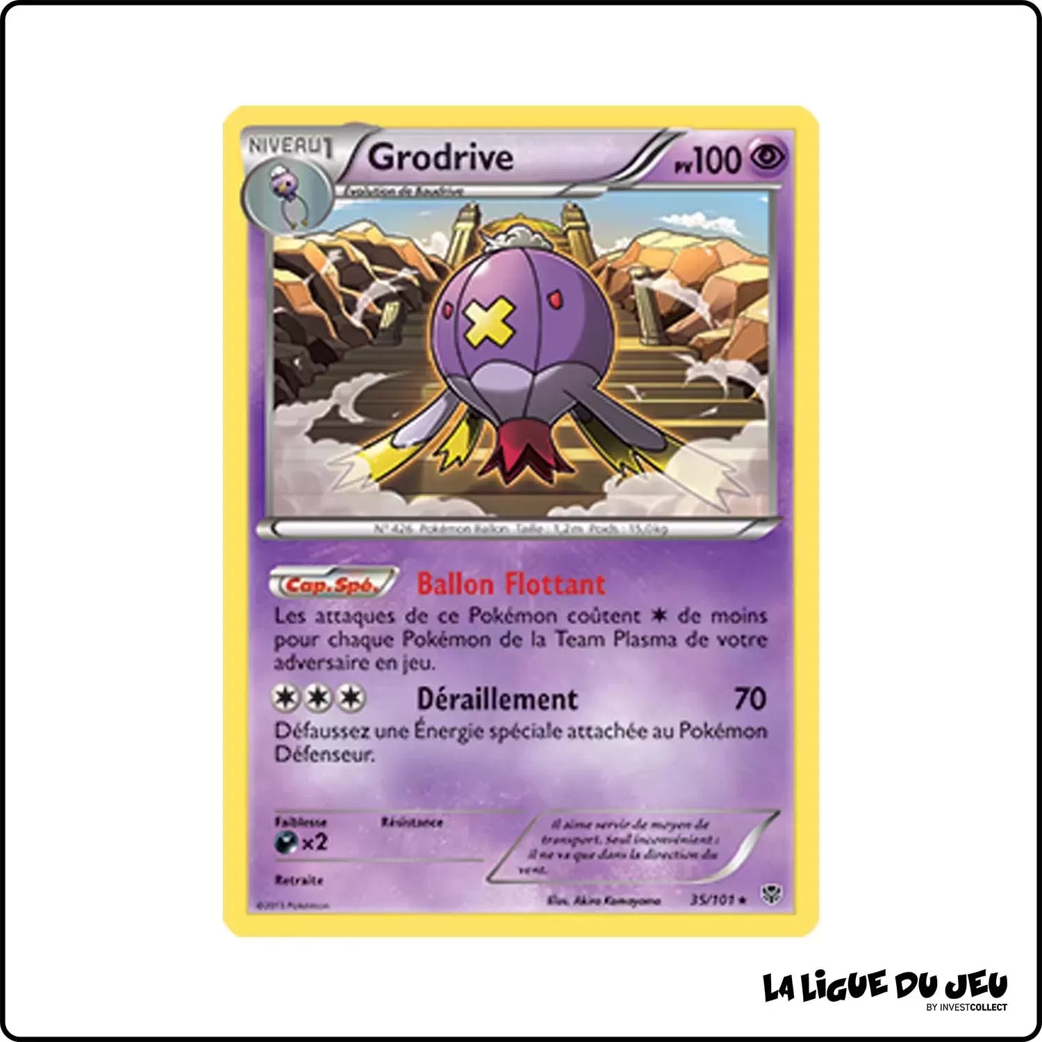 Rare - Pokemon - Explosion Plasma - Grodrive 35/101