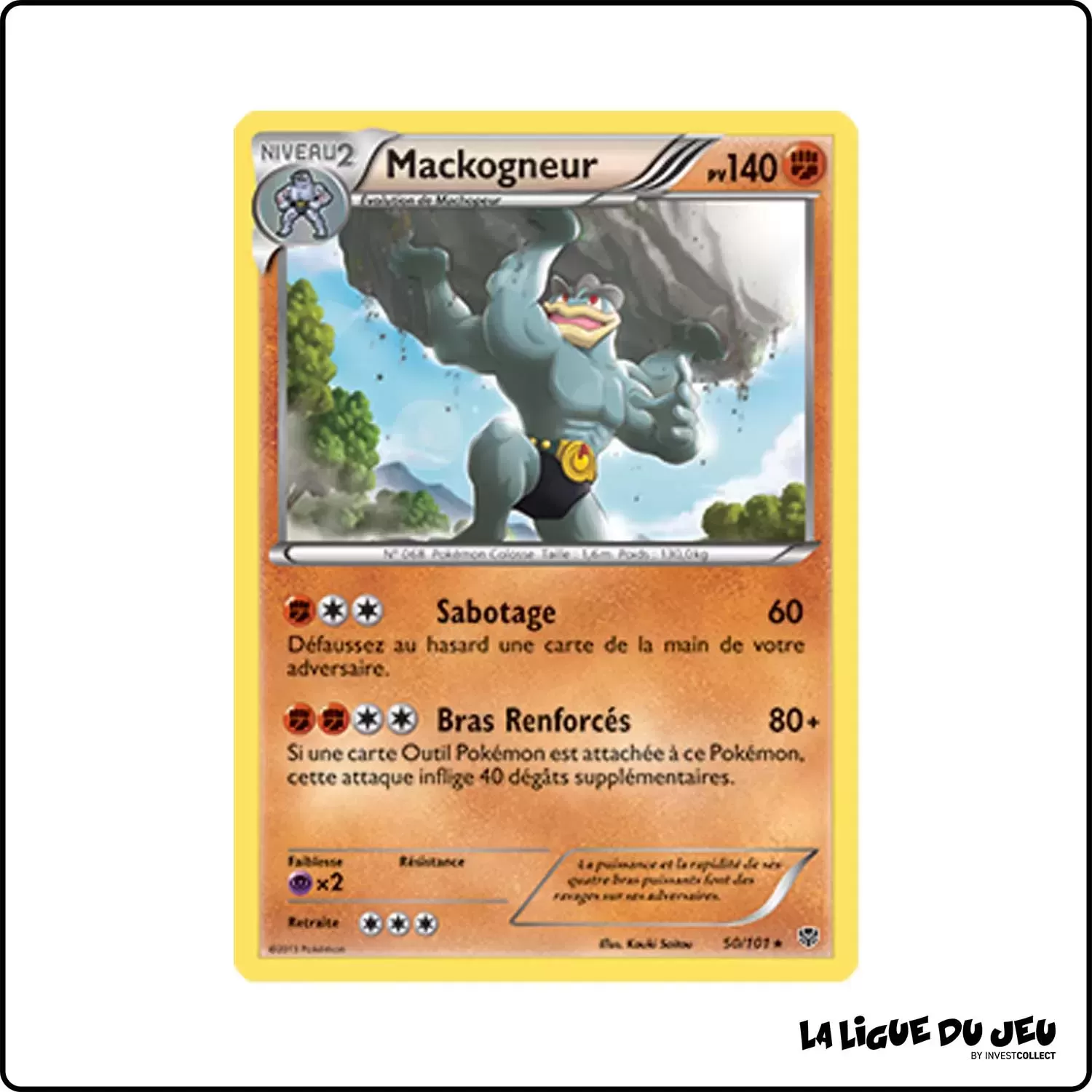 Rare - Pokemon - Explosion Plasma - Mackogneur 50/101