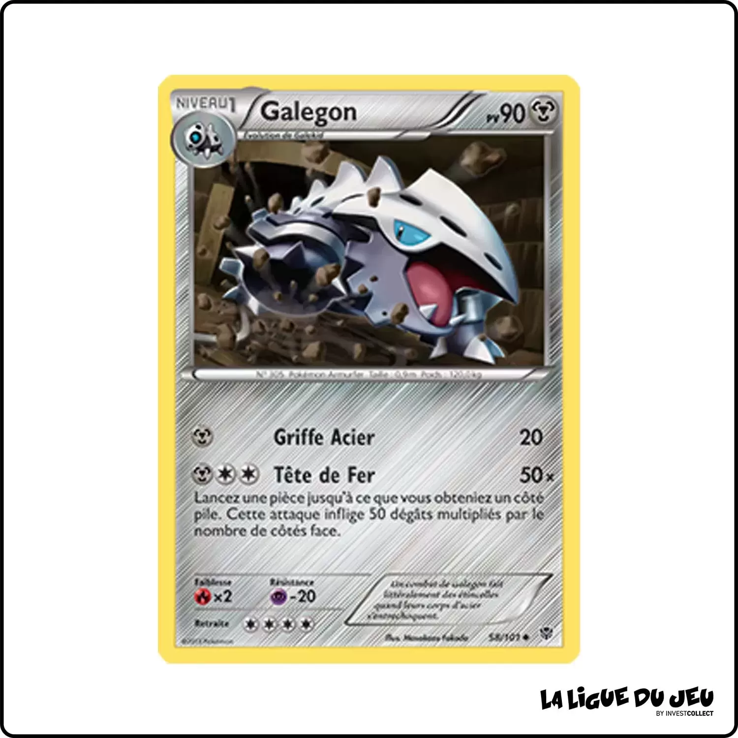 Peu commune - Pokemon - Explosion Plasma - Galegon 58/101