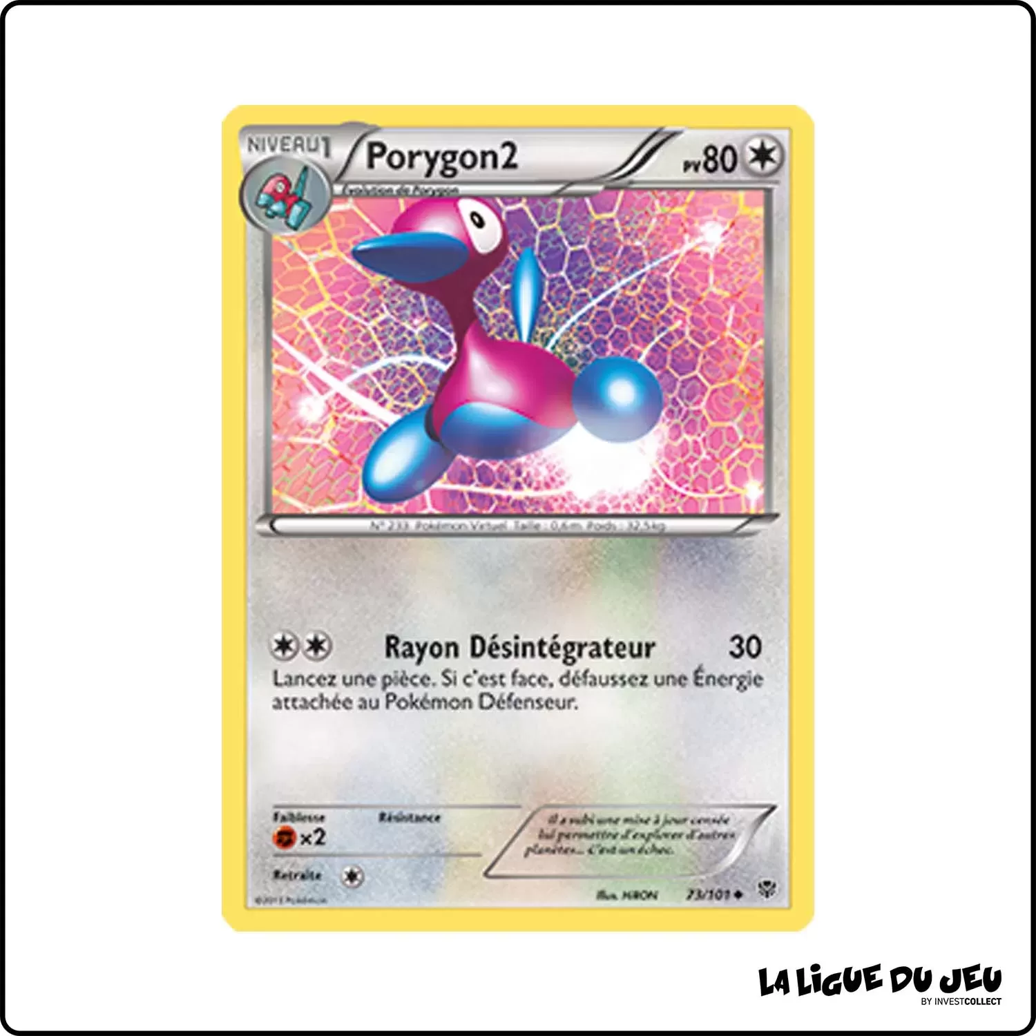 Peu commune - Pokemon - Explosion Plasma - Porygon2 73/101