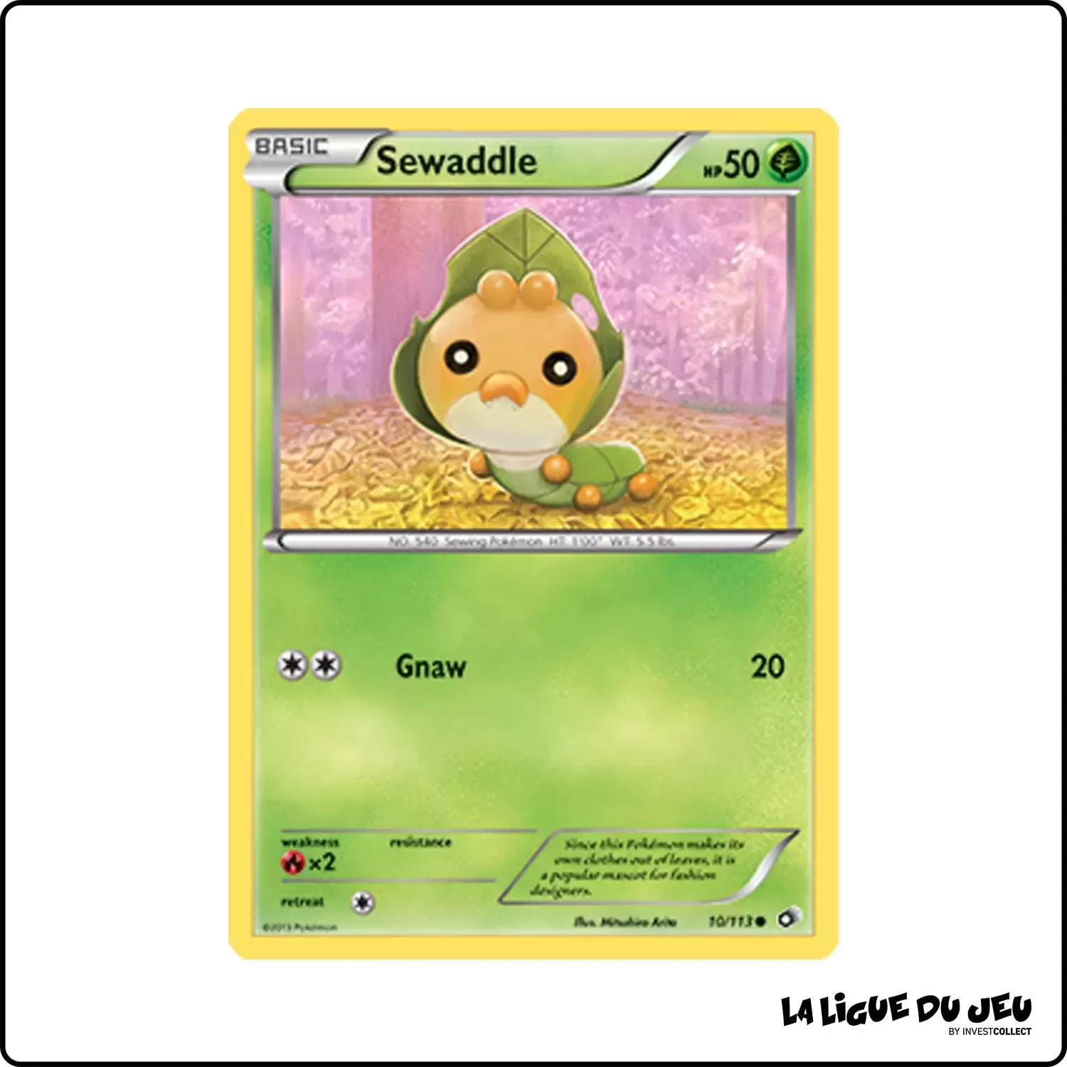 Commune - Pokemon - Legendary Treasures - Larveyette 10/113